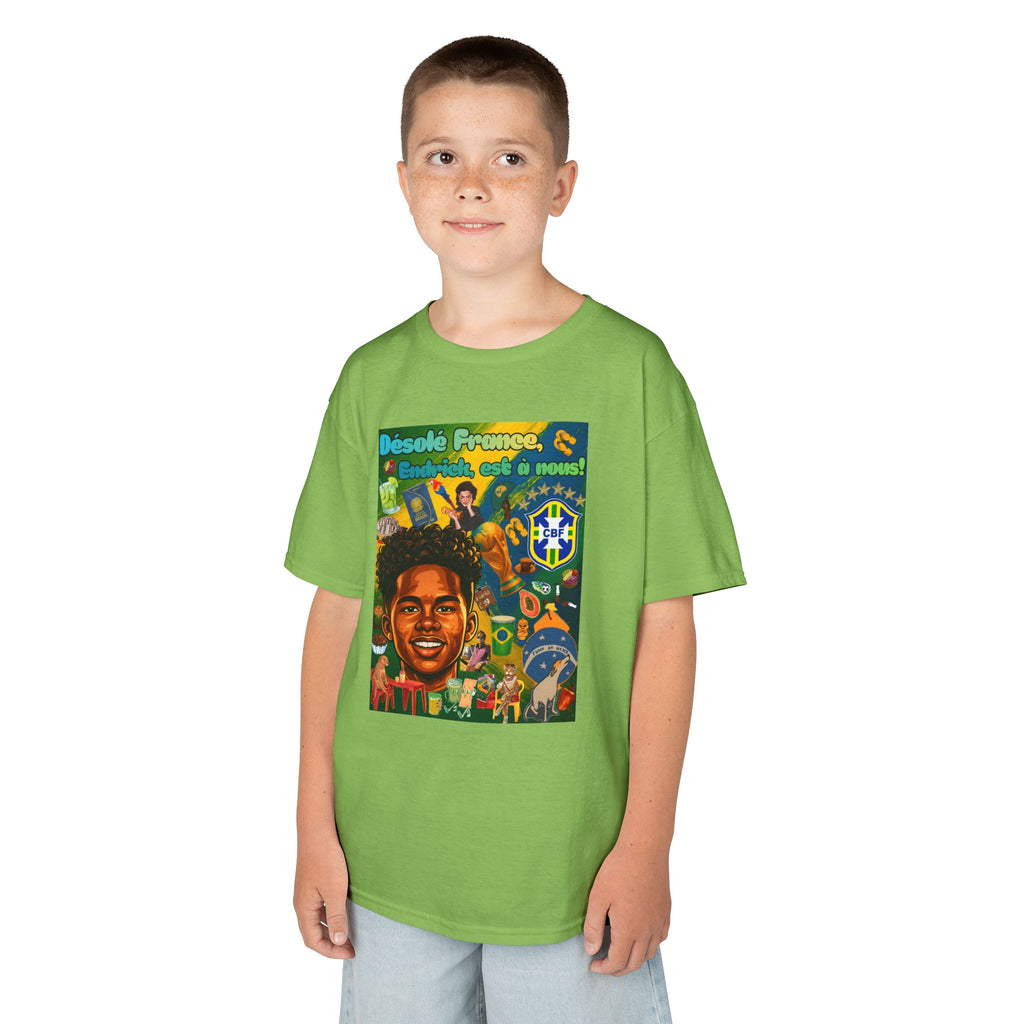 Unisex Kids 100% Algodão | Brasil x França