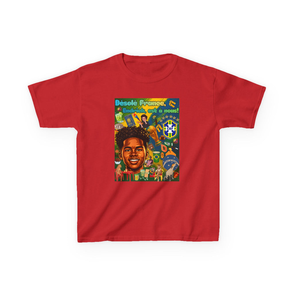 Unisex Kids 100% Algodão | Brasil x França