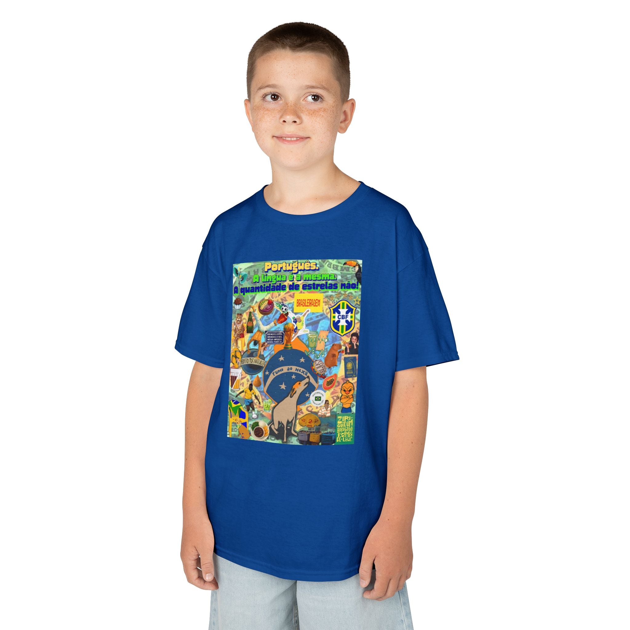 Unisex Kids 100% Algodão | Brasil x Portugal