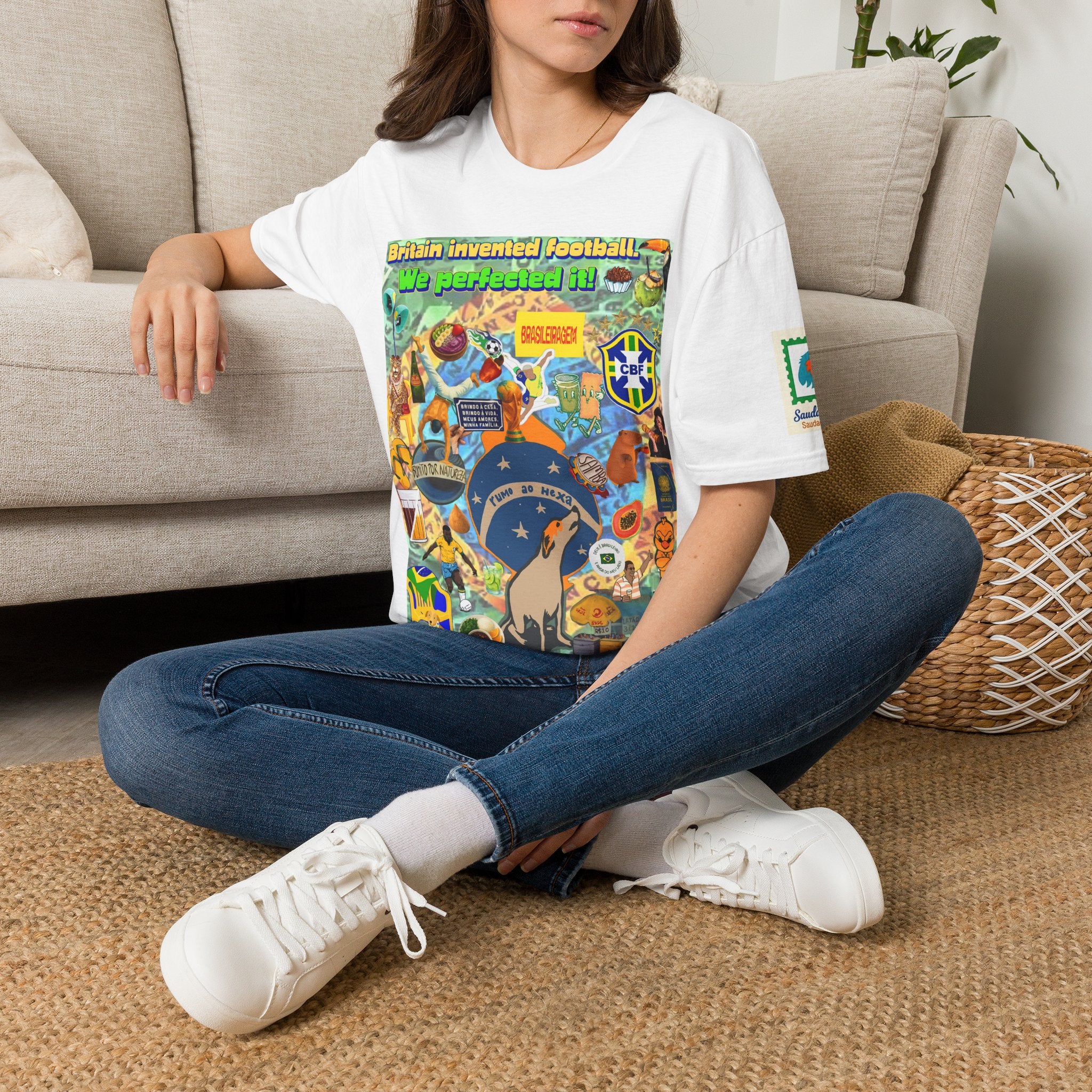 Unisex Graphic T-Shirt | Brasil x Britain - O jogo nasceu lá, mas o Brasil o elevou a outro patamar!