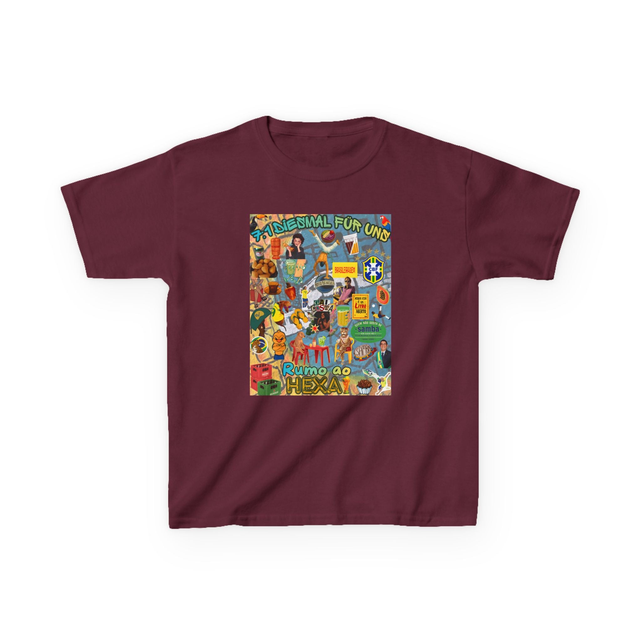 Unisex Kids 100% Algodão | Brasil x Alemanha