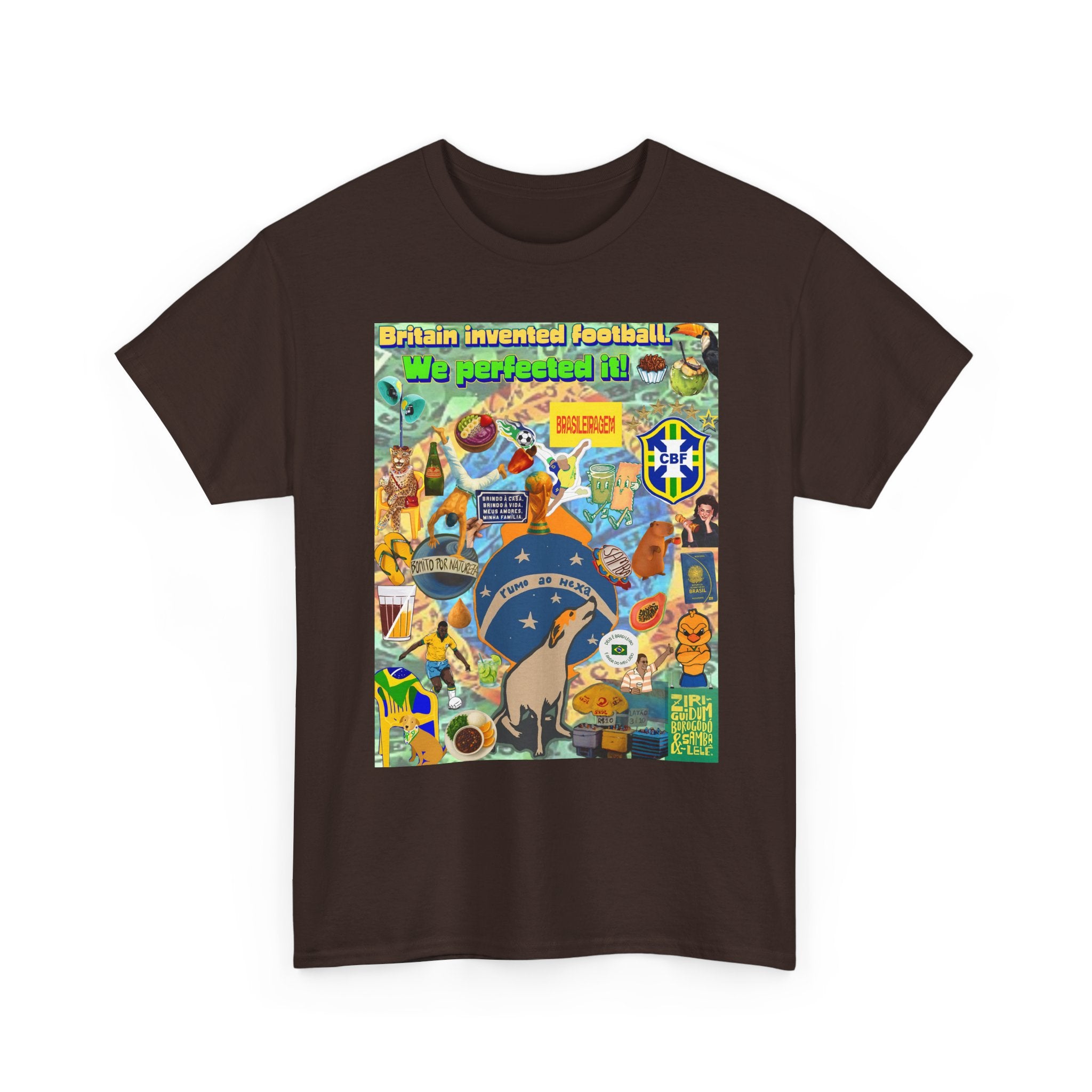 Unisex 100% Algodão OEKO-TEX®  | Brasil x Britain - O jogo nasceu lá, mas o Brasil o elevou a outro patamar!