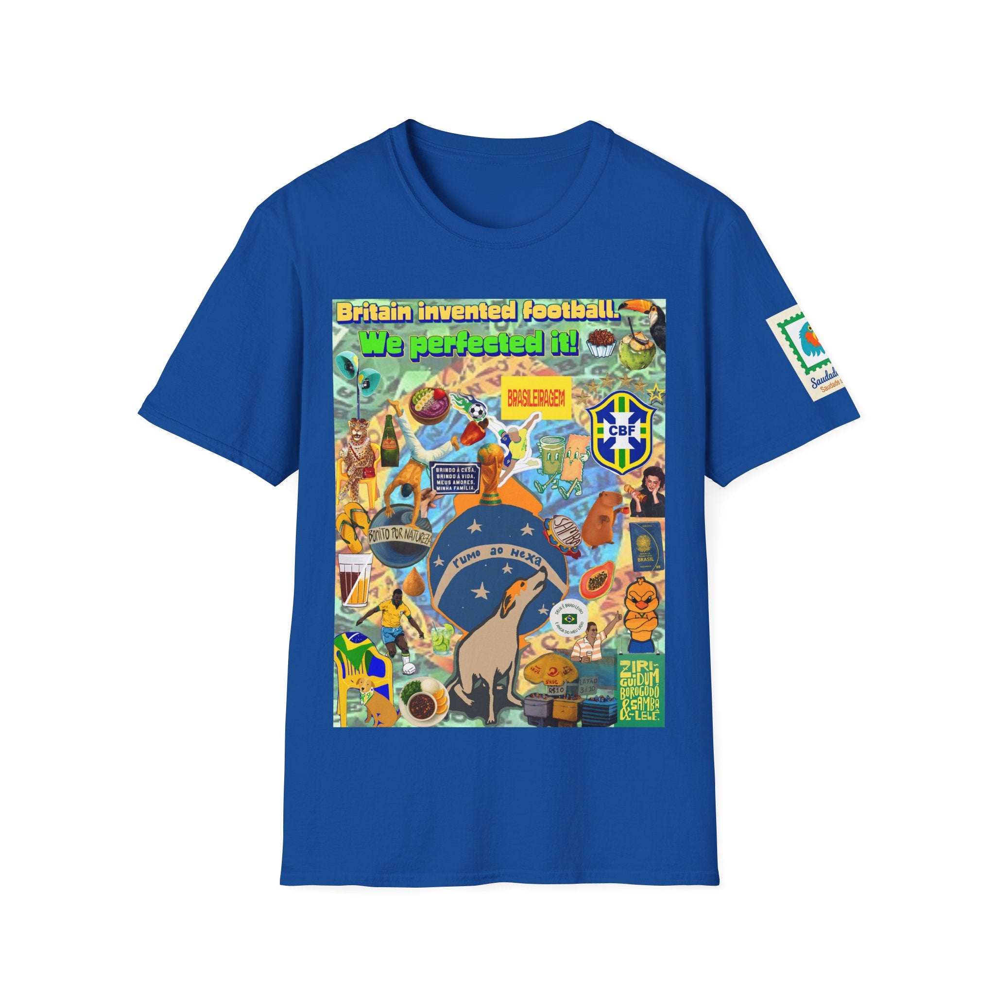 Unisex Graphic T-Shirt | Brasil x Britain - O jogo nasceu lá, mas o Brasil o elevou a outro patamar!