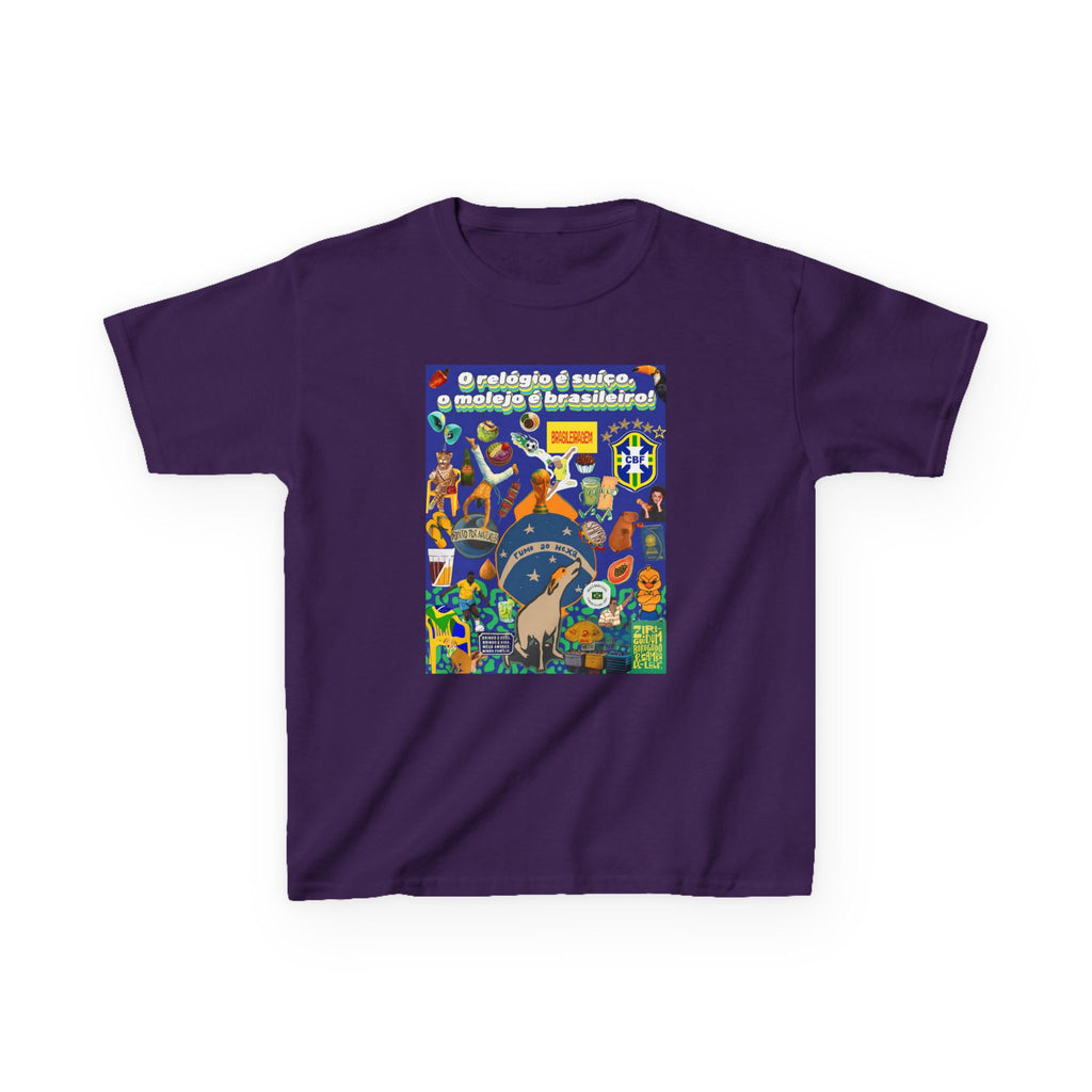 Unisex Kids 100% Algodão | Brasil x Suíça - O relógio é deles, o molejo é nosso!