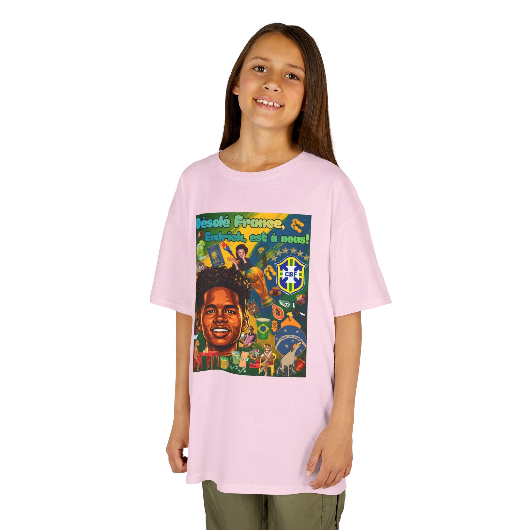 Unisex Kids 100% Algodão | Brasil x França