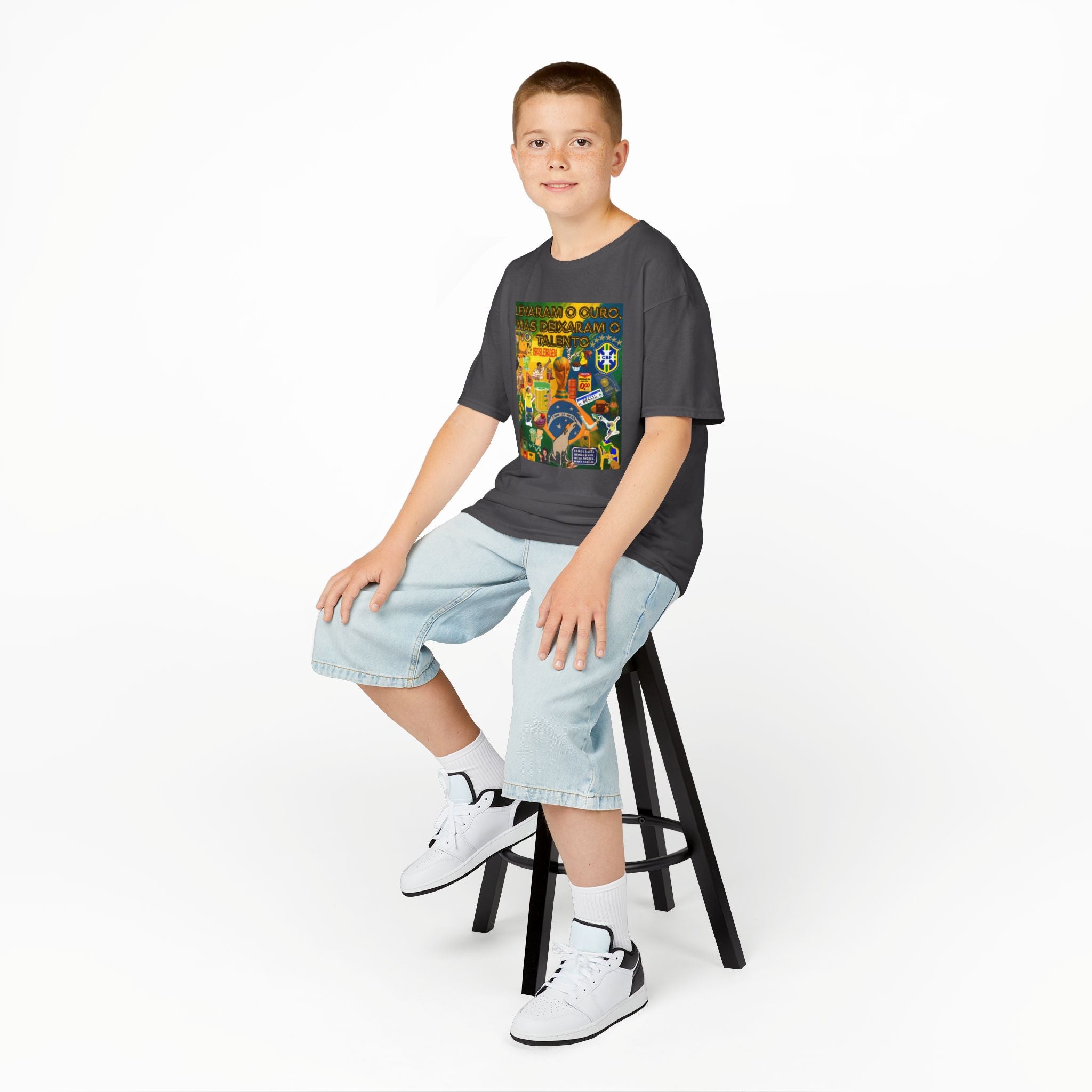 Unisex Kids 100% Algodão | Brasil x Portugal