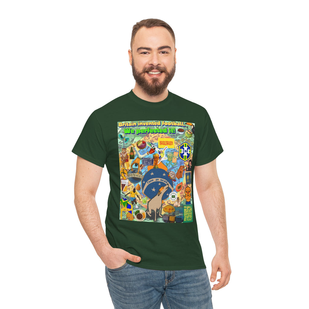 Unisex 100% Algodão OEKO-TEX®  | Brasil x Britain - O jogo nasceu lá, mas o Brasil o elevou a outro patamar!