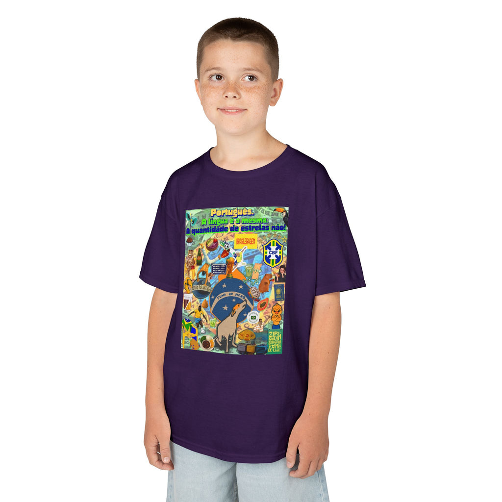 Unisex Kids 100% Algodão | Brasil x Portugal