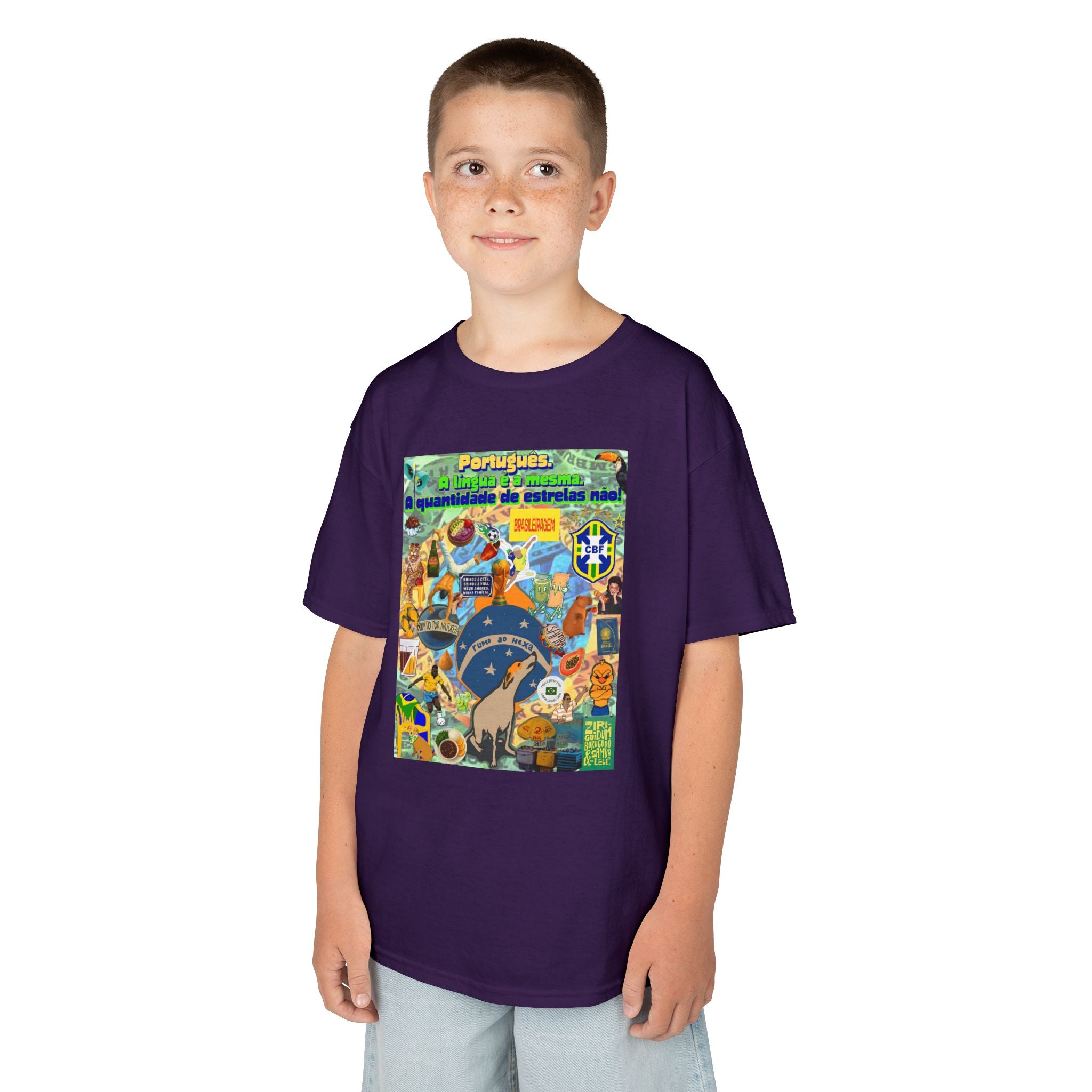 Unisex Kids 100% Algodão | Brasil x Portugal