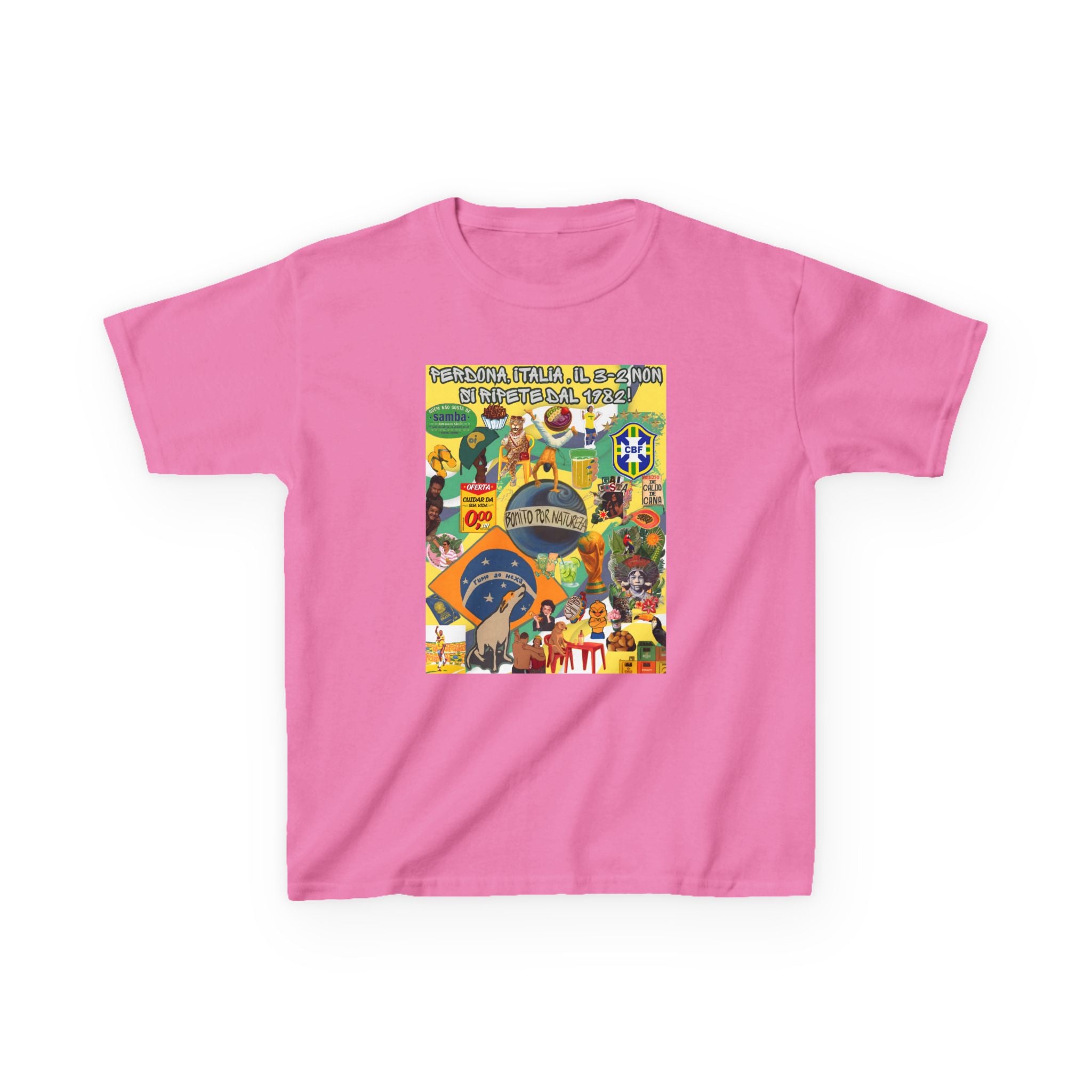 Unisex Kids 100% Algodão | Brasil x Itália