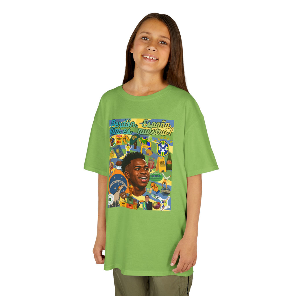 Unisex Kids 100% Algodão | Brasil x Espanha