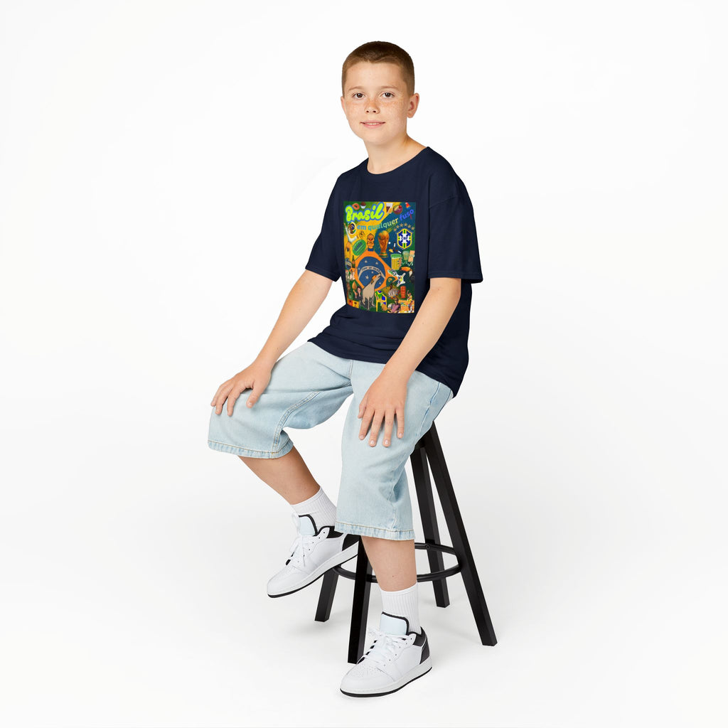 Unisex Kids 100% Algodão | Brasil em qualquer fuso!