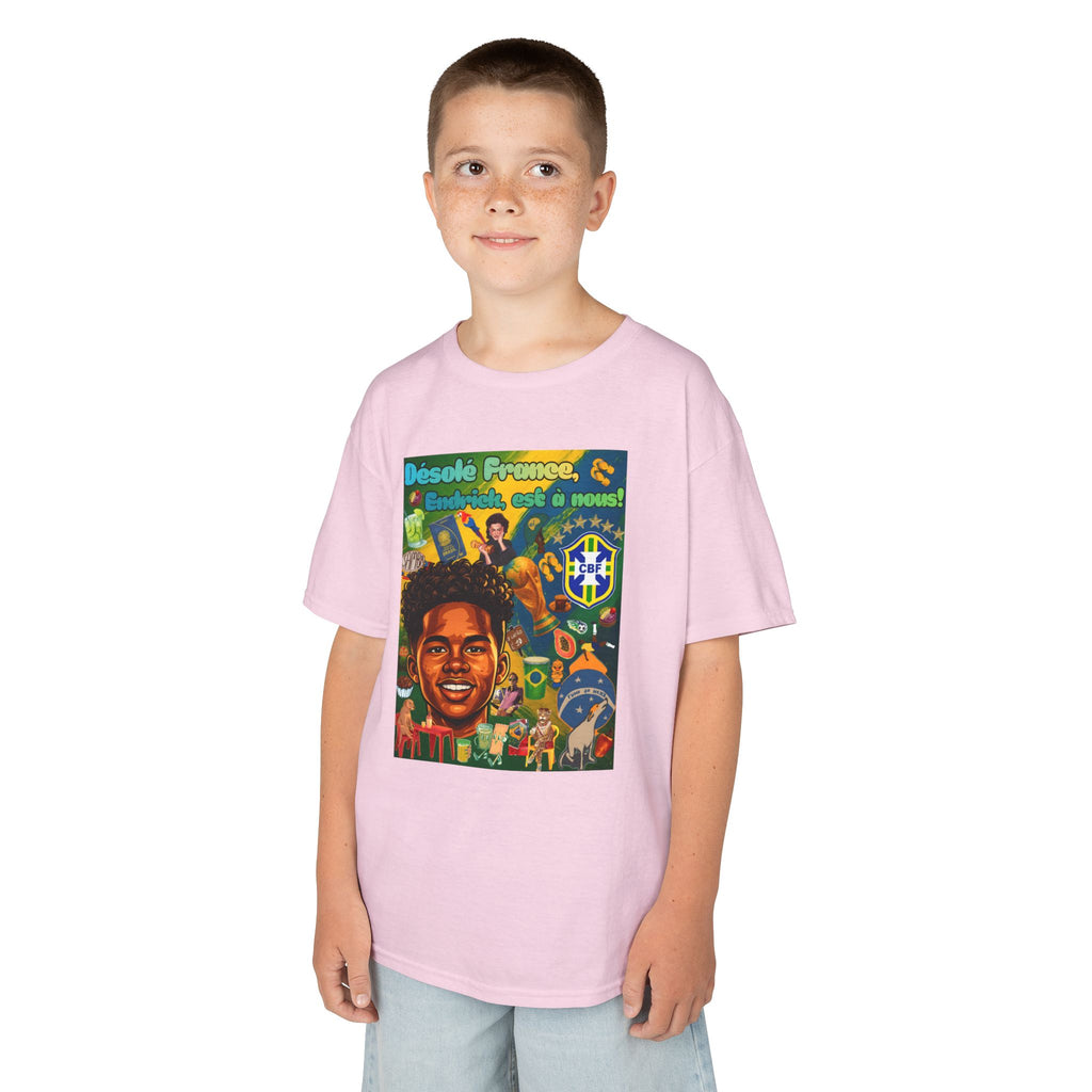 Unisex Kids 100% Algodão | Brasil x França
