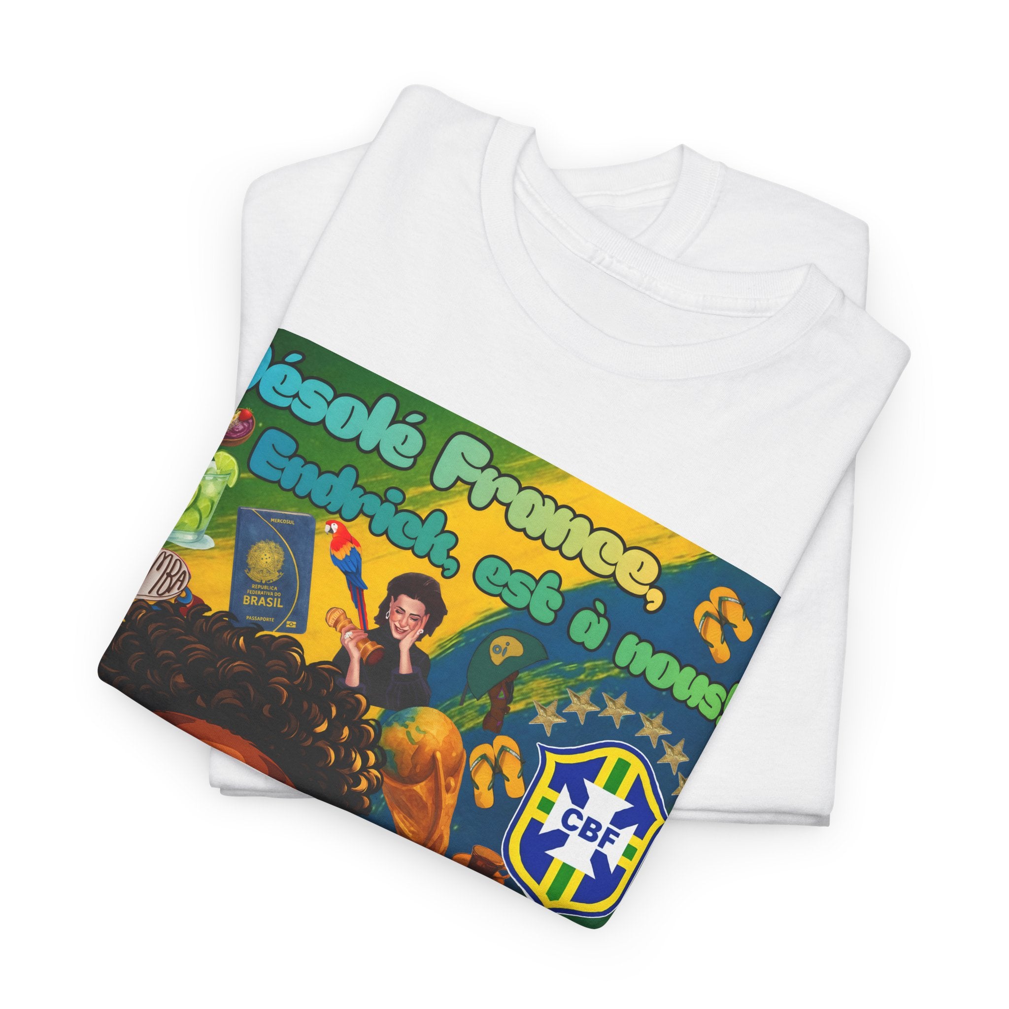 Unisex 100% Algodão OEKO-TEX®  | Brasil x França