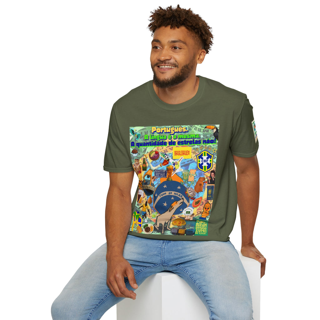 Unisex Graphic T-Shirt | Brasil x Portugal- Quantidade de estrelas!