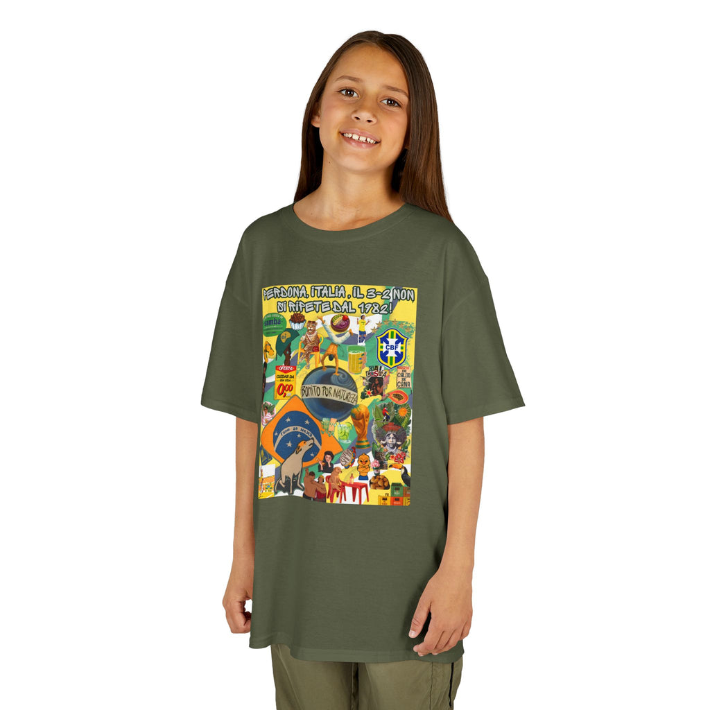 Unisex Kids 100% Algodão | Brasil x Itália