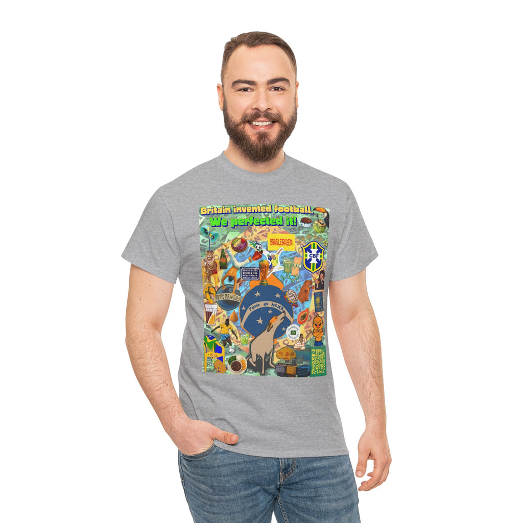 Unisex 100% Algodão OEKO-TEX®  | Brasil x Britain - O jogo nasceu lá, mas o Brasil o elevou a outro patamar!