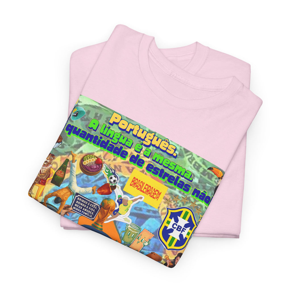 Unisex 100% Algodão OEKO-TEX®  | Brasil x Portugal - Quantidade de estrelas.