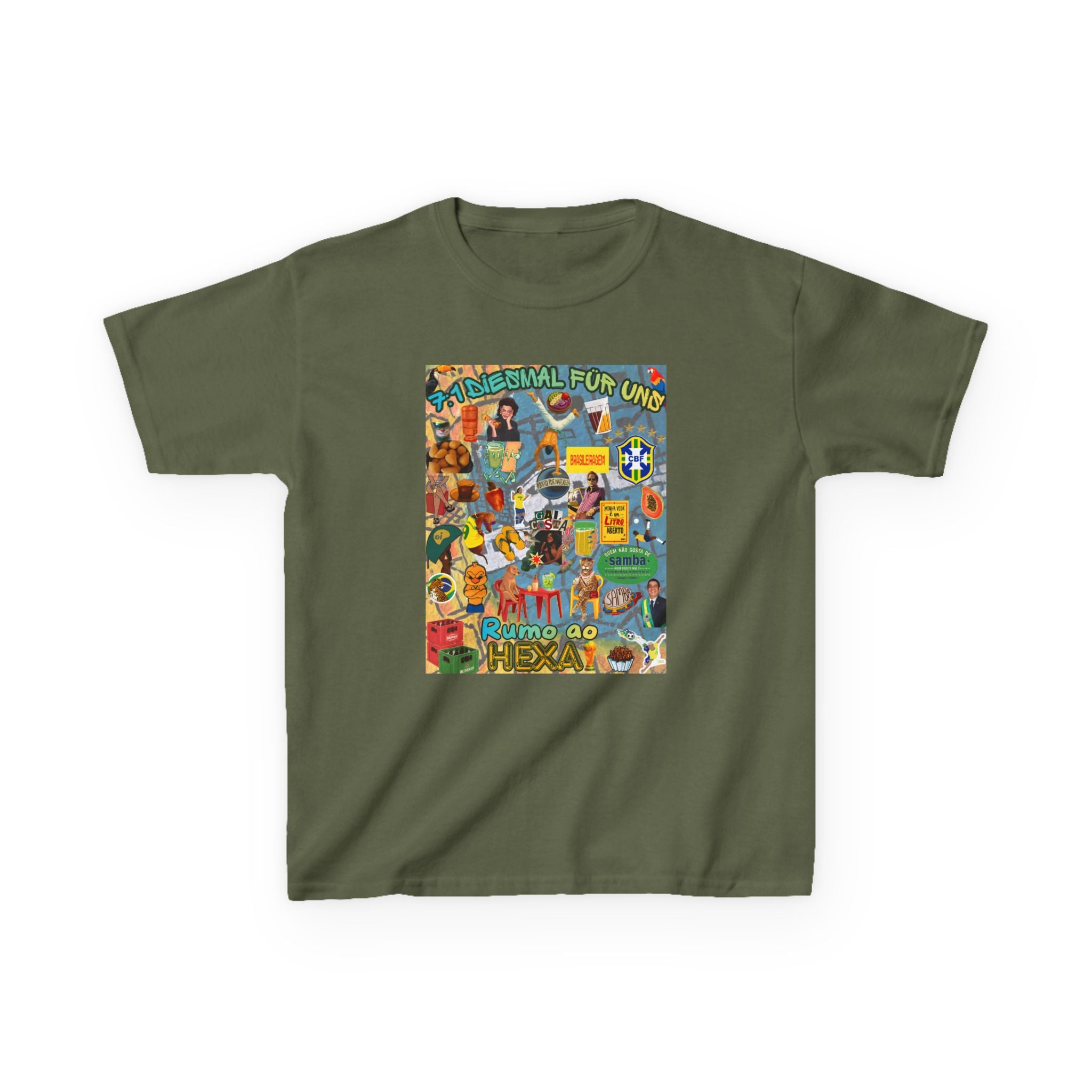 Unisex Kids 100% Algodão | Brasil x Alemanha
