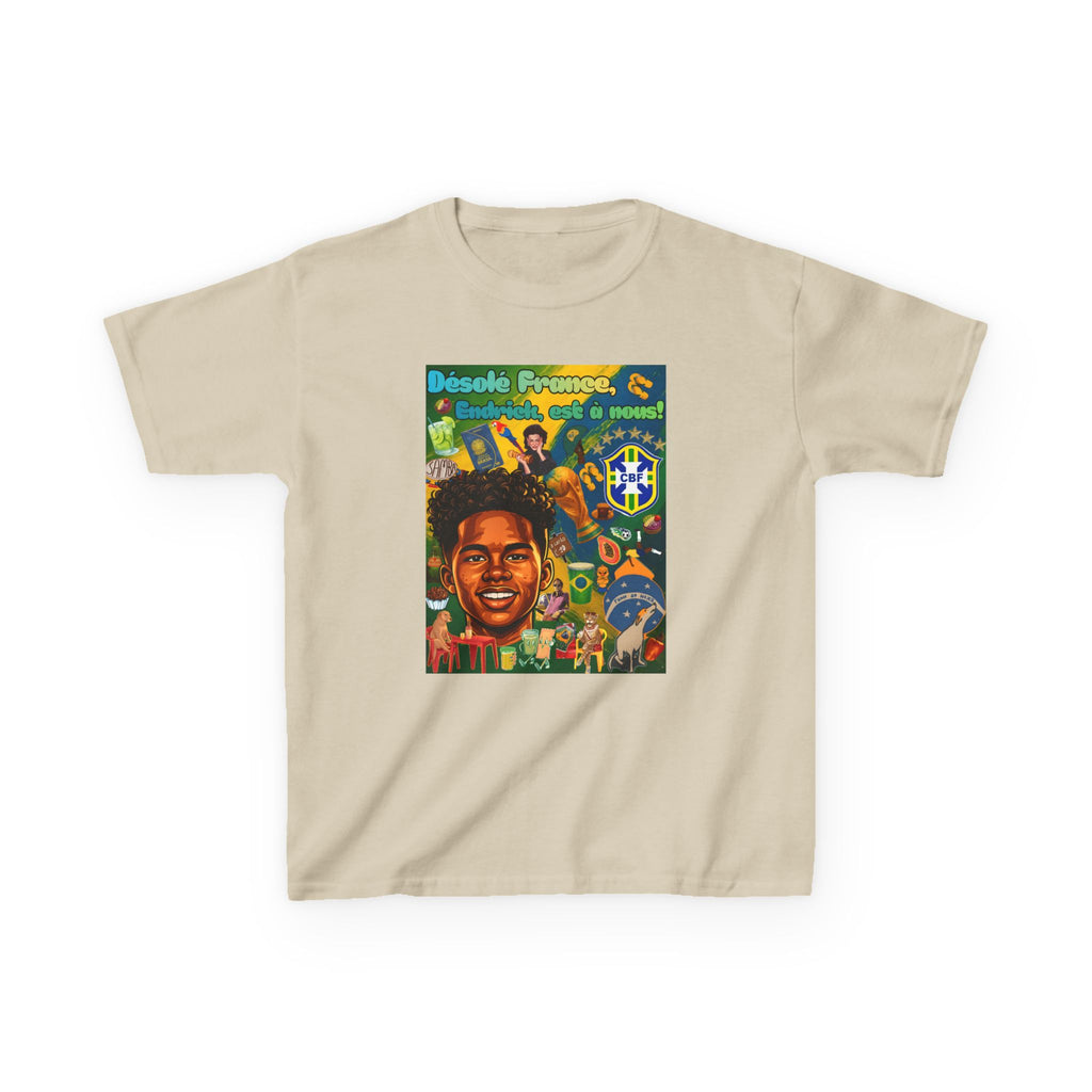 Unisex Kids 100% Algodão | Brasil x França