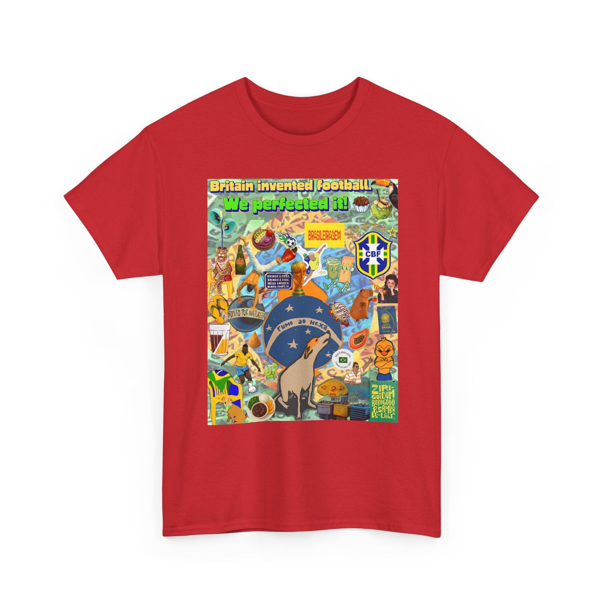 Unisex 100% Algodão OEKO-TEX®  | Brasil x Britain - O jogo nasceu lá, mas o Brasil o elevou a outro patamar!