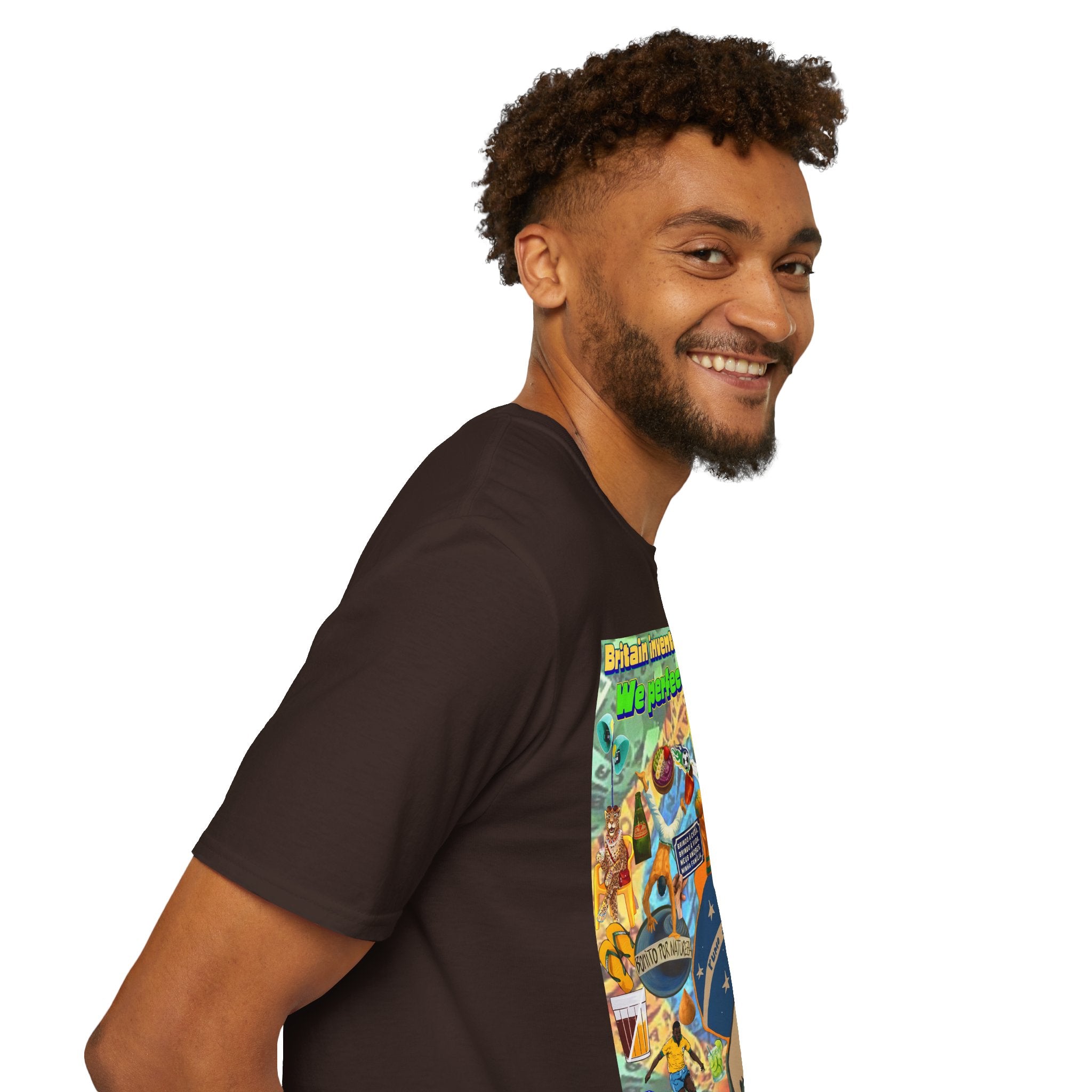 Unisex Graphic T-Shirt | Brasil x Britain - O jogo nasceu lá, mas o Brasil o elevou a outro patamar!