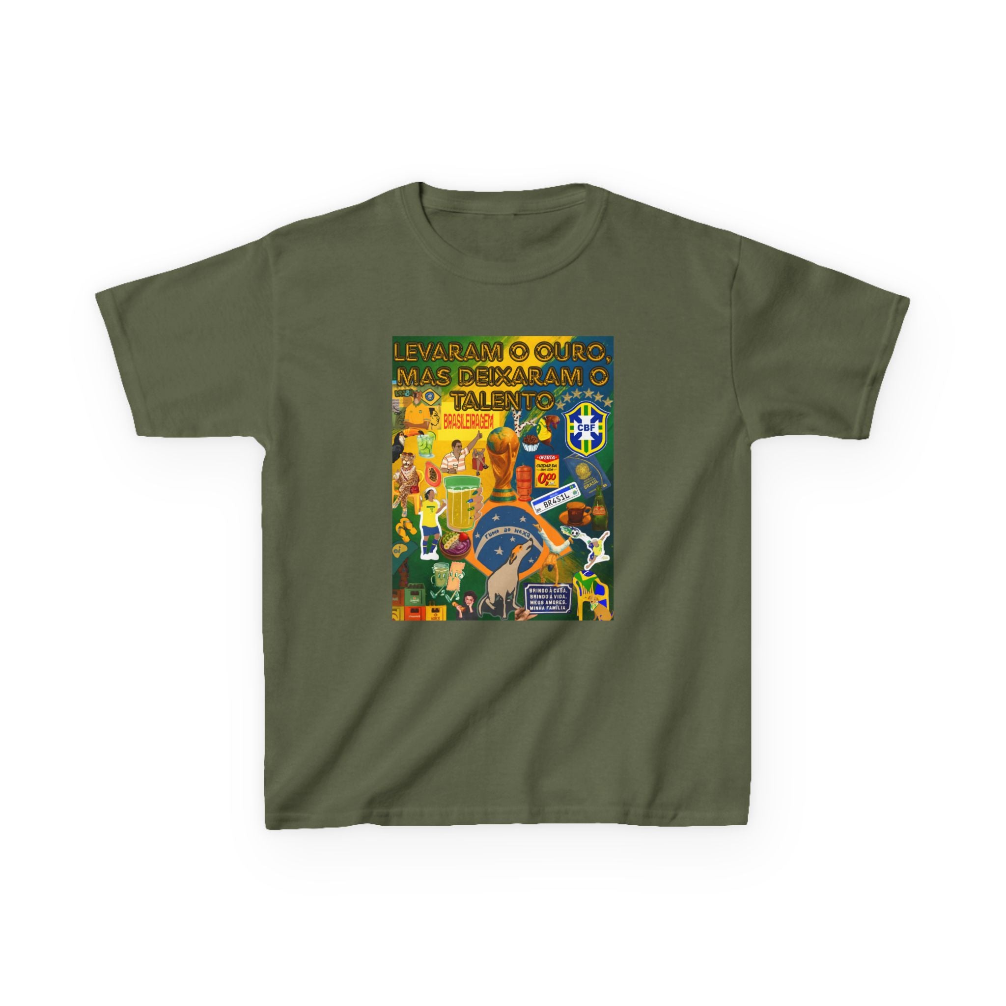 Unisex Kids 100% Algodão | Brasil x Portugal