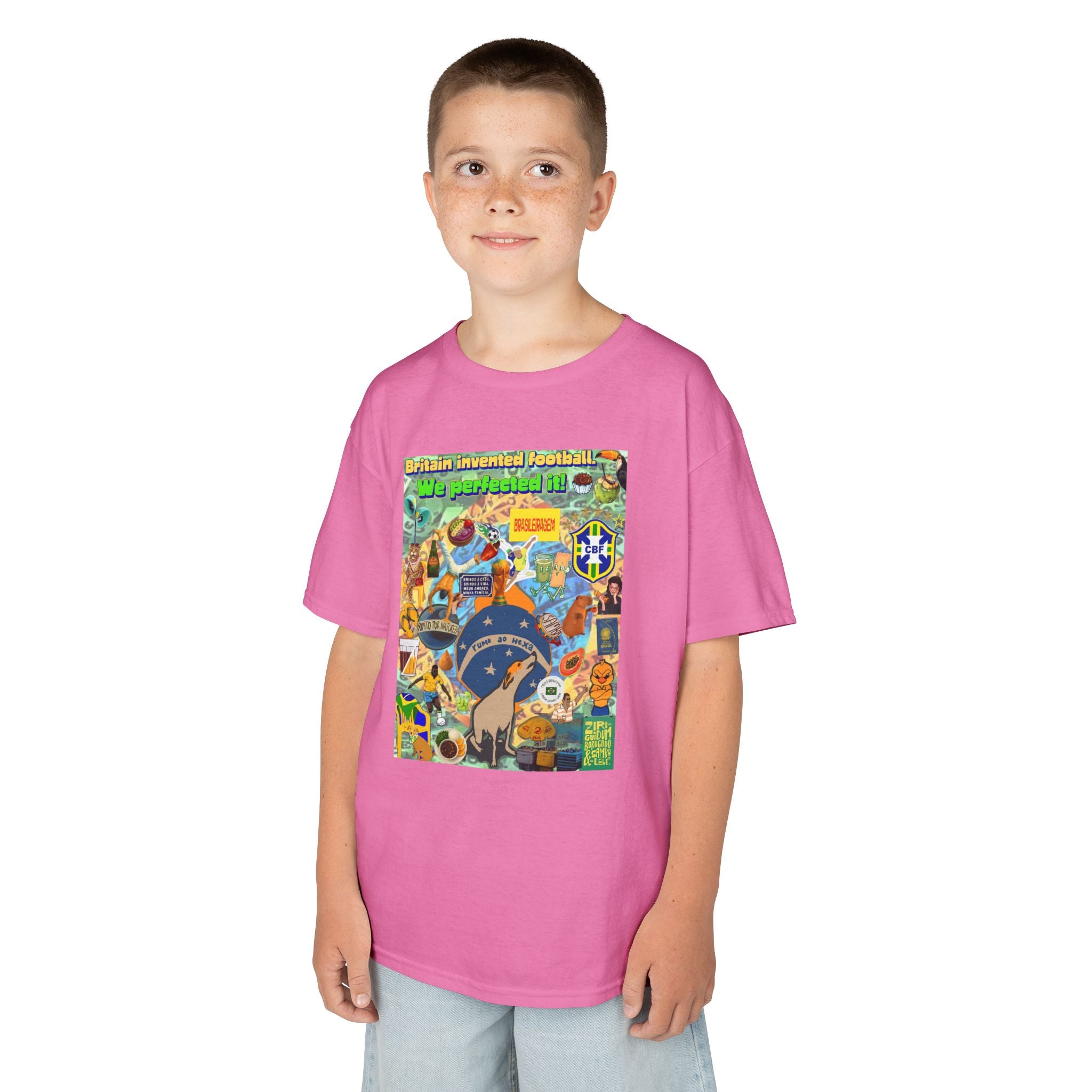 Unisex Kids 100% Algodão | Brasil x Britain - O jogo nasceu lá, mas o Brasil o elevou a outro patamar!