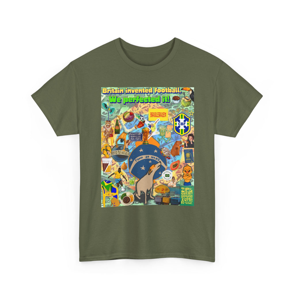 Unisex 100% Algodão OEKO-TEX®  | Brasil x Britain - O jogo nasceu lá, mas o Brasil o elevou a outro patamar!