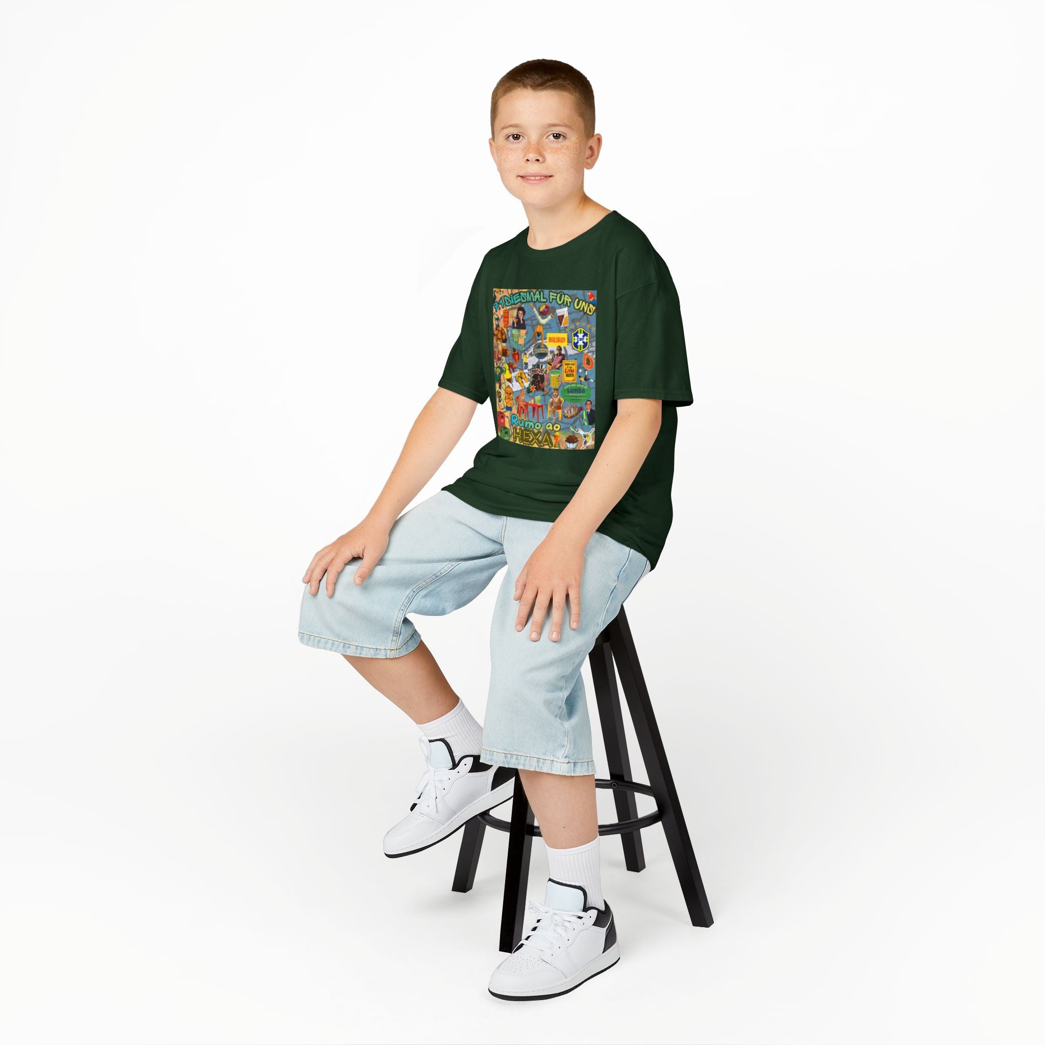 Unisex Kids 100% Algodão | Brasil x Alemanha