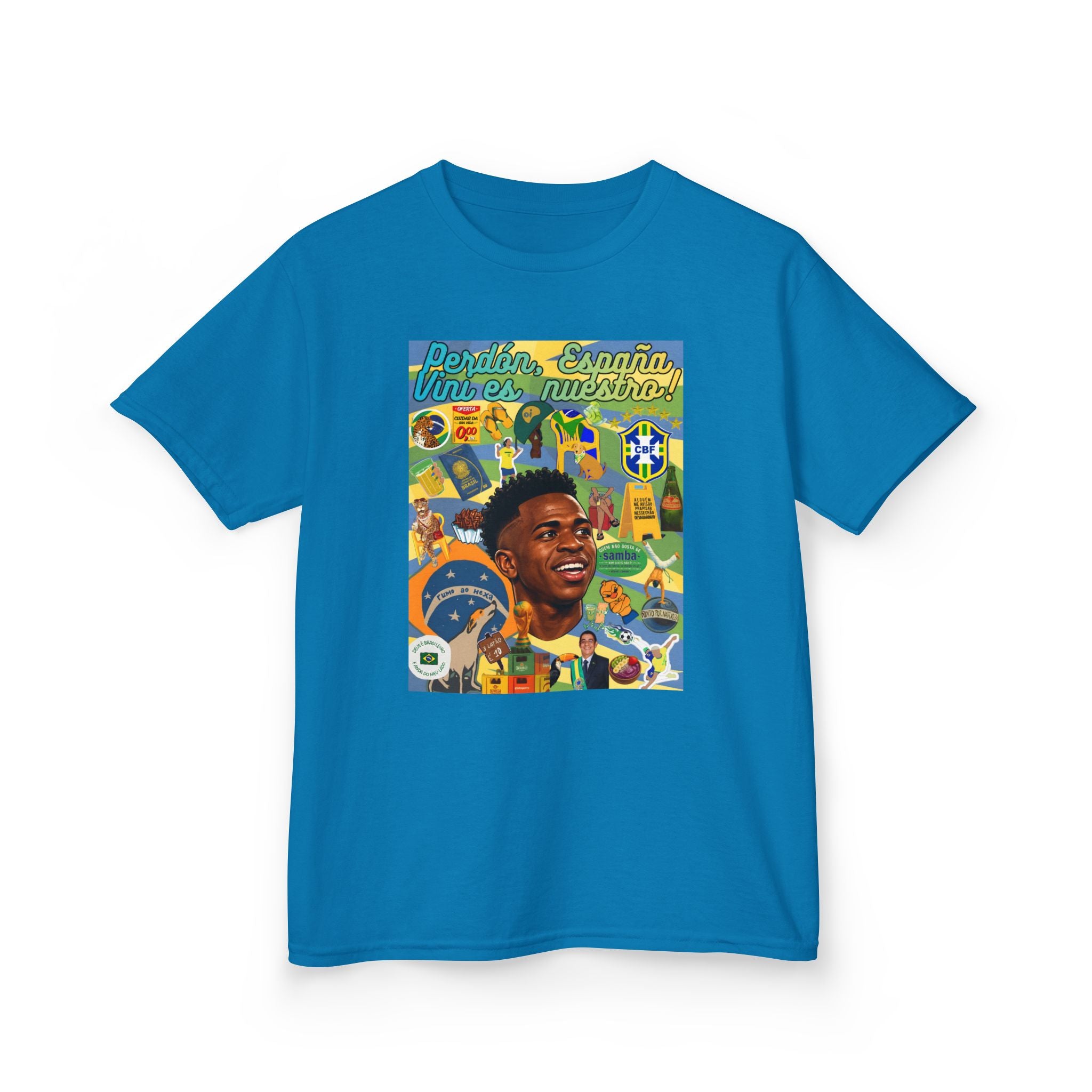 Unisex Kids 100% Algodão | Brasil x Espanha
