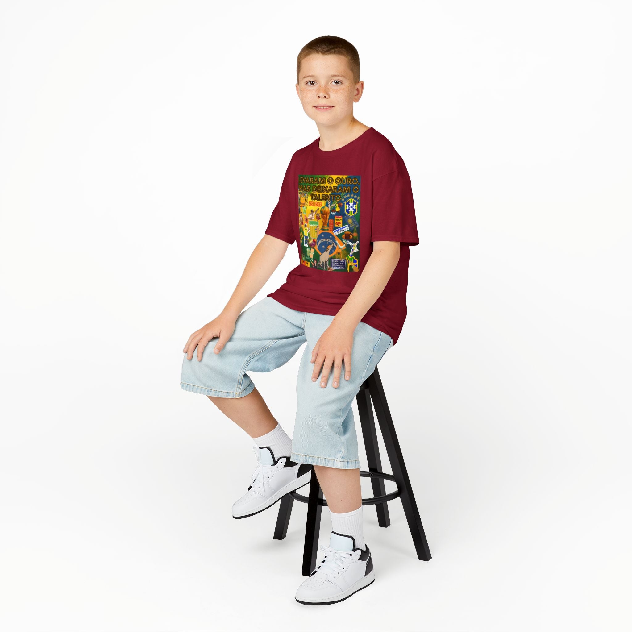Unisex Kids 100% Algodão | Brasil x Portugal