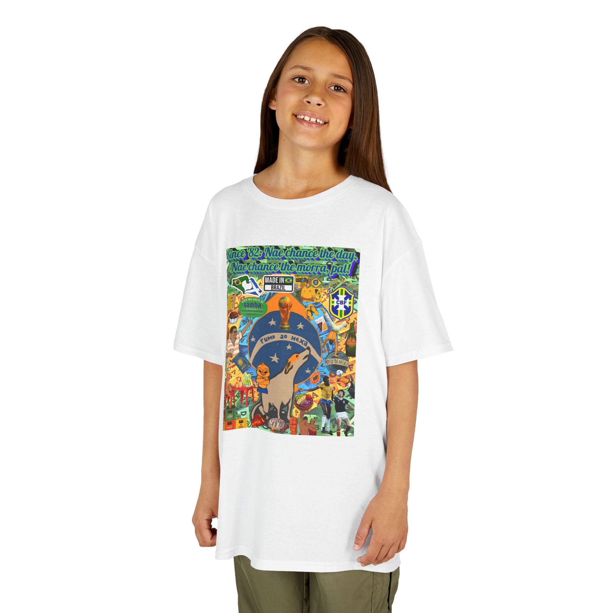 Unisex Kids 100% Algodão- Brasil x Escócia