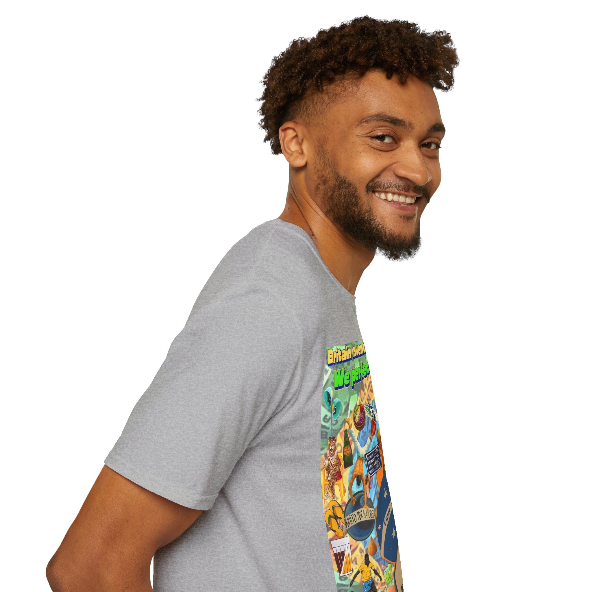 Unisex Graphic T-Shirt | Brasil x Britain - O jogo nasceu lá, mas o Brasil o elevou a outro patamar!