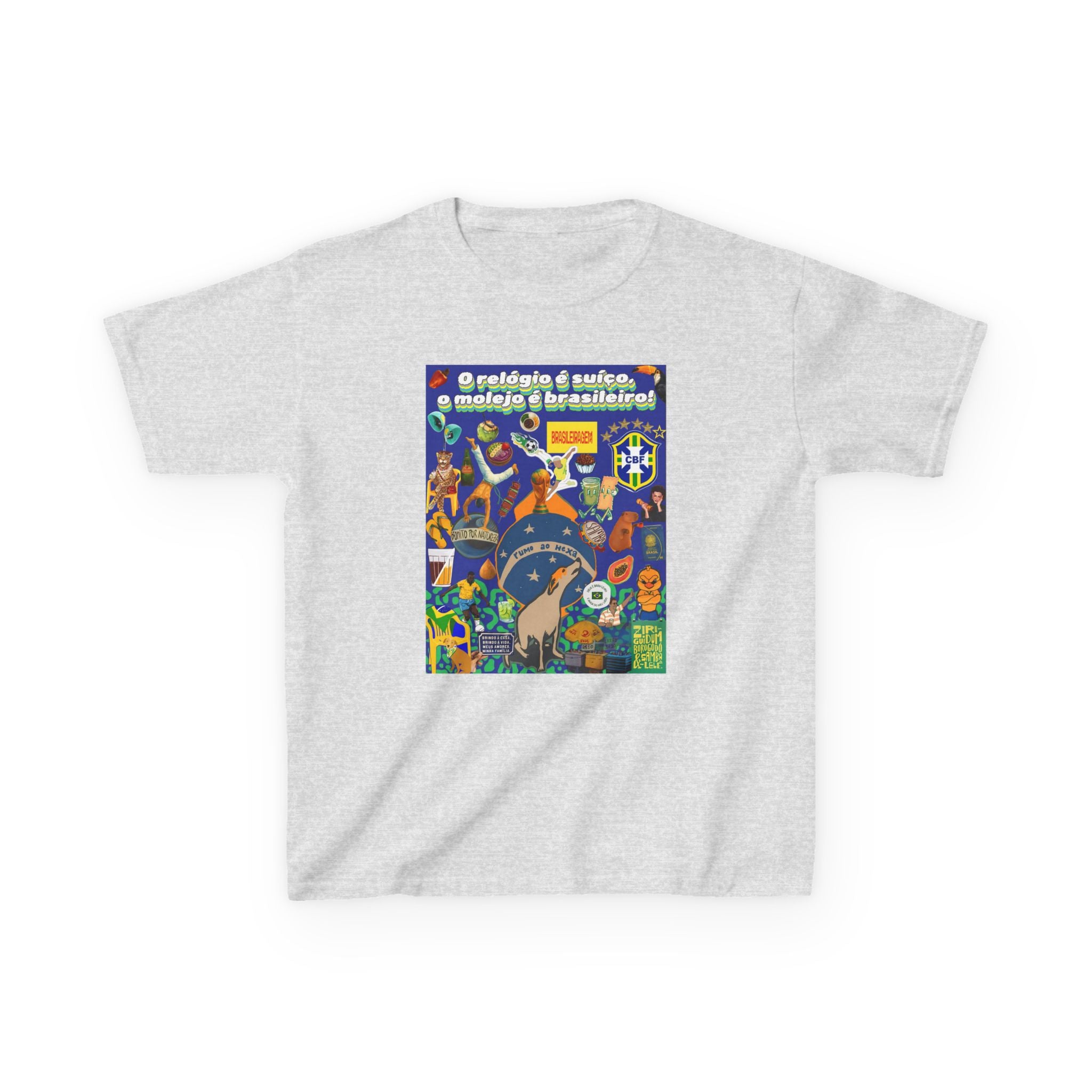 Unisex Kids 100% Algodão | Brasil x Suíça - O relógio é deles, o molejo é nosso!