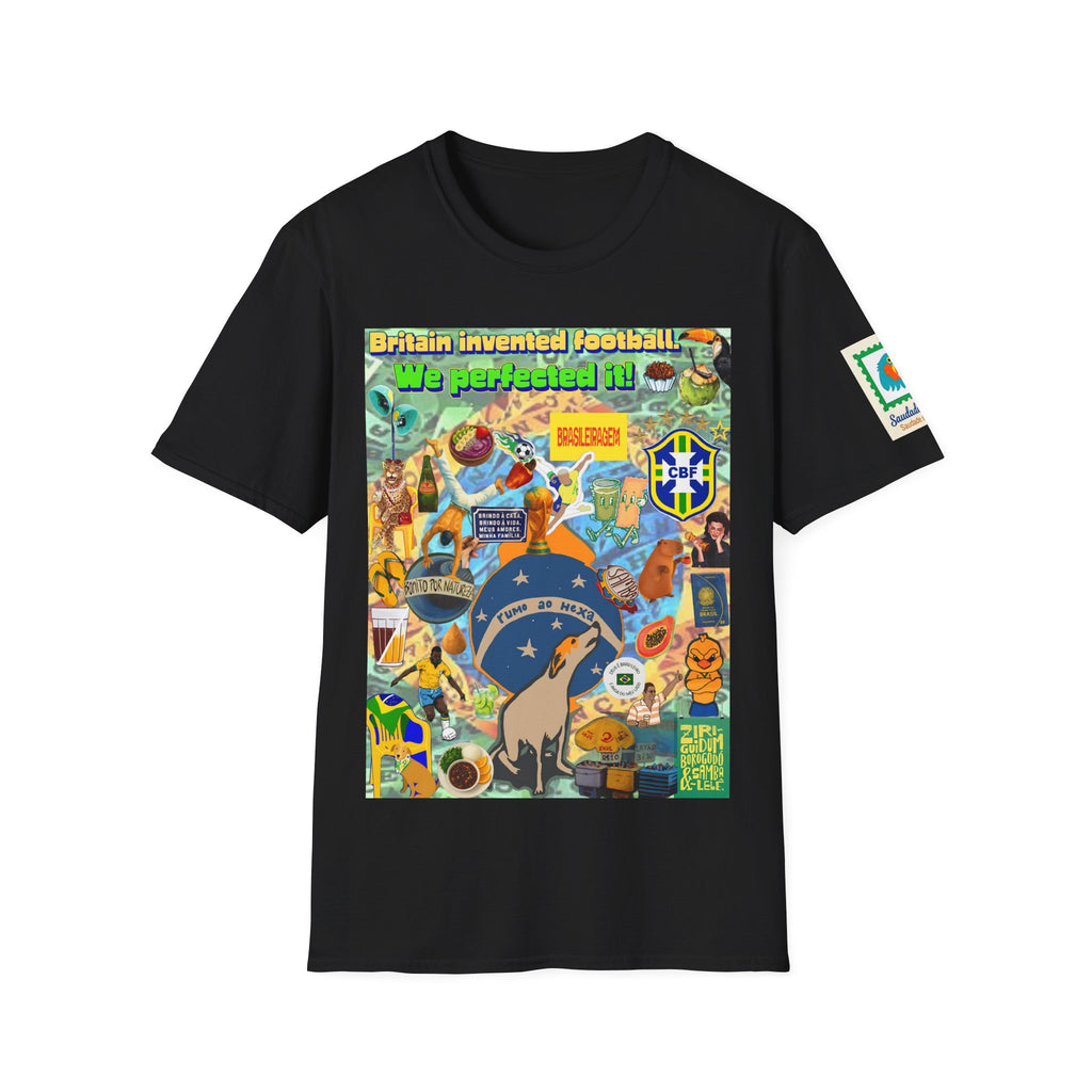 Unisex Graphic T-Shirt | Brasil x Britain - O jogo nasceu lá, mas o Brasil o elevou a outro patamar!