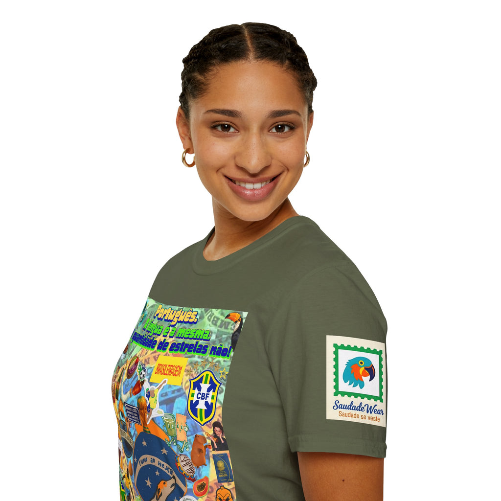 Unisex Graphic T-Shirt | Brasil x Portugal- Quantidade de estrelas!
