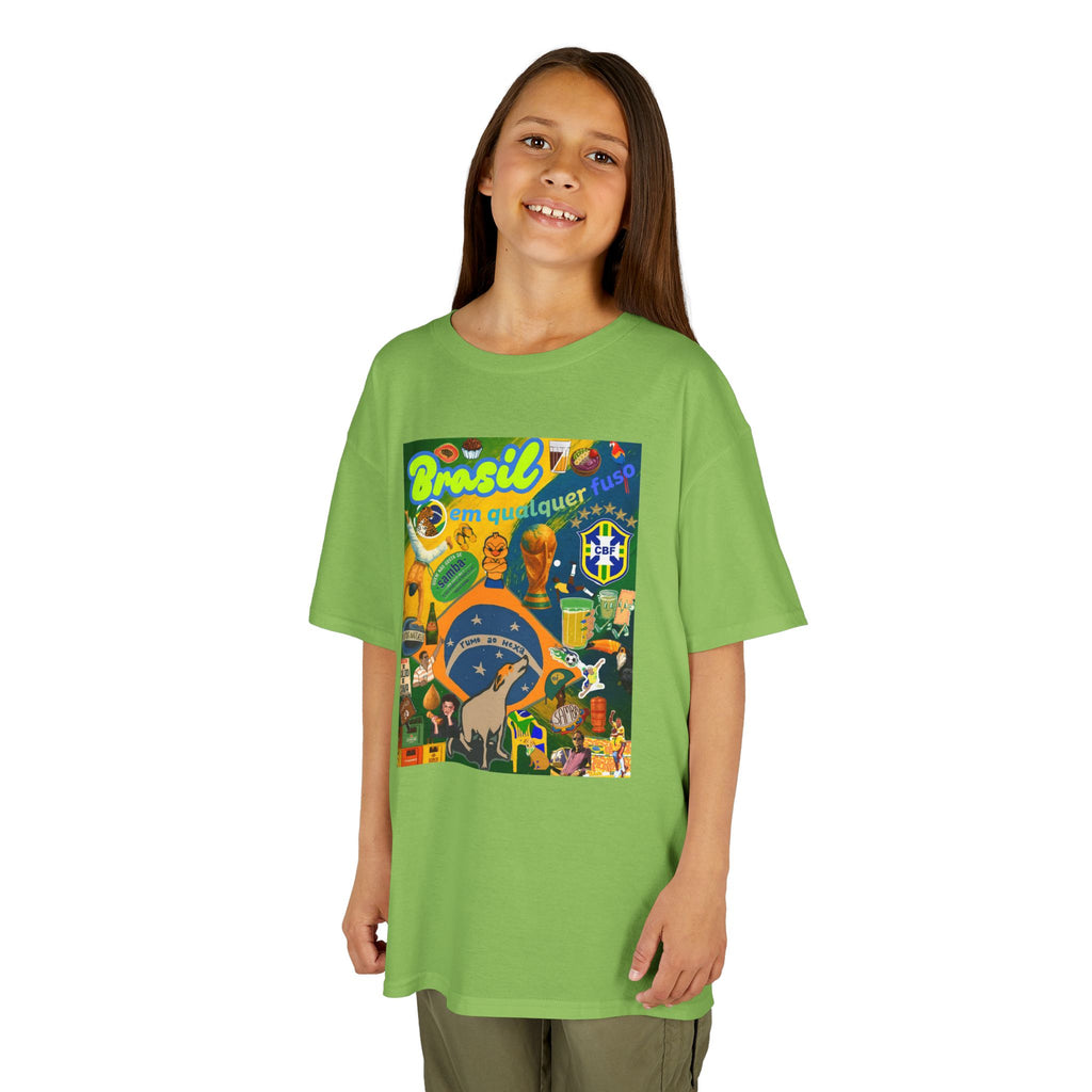 Unisex Kids 100% Algodão | Brasil em qualquer fuso!