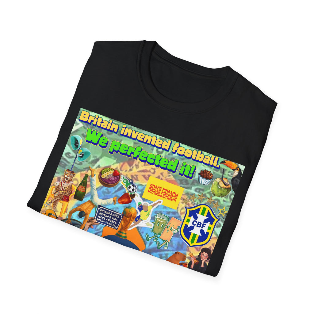Unisex Graphic T-Shirt | Brasil x Britain - O jogo nasceu lá, mas o Brasil o elevou a outro patamar!