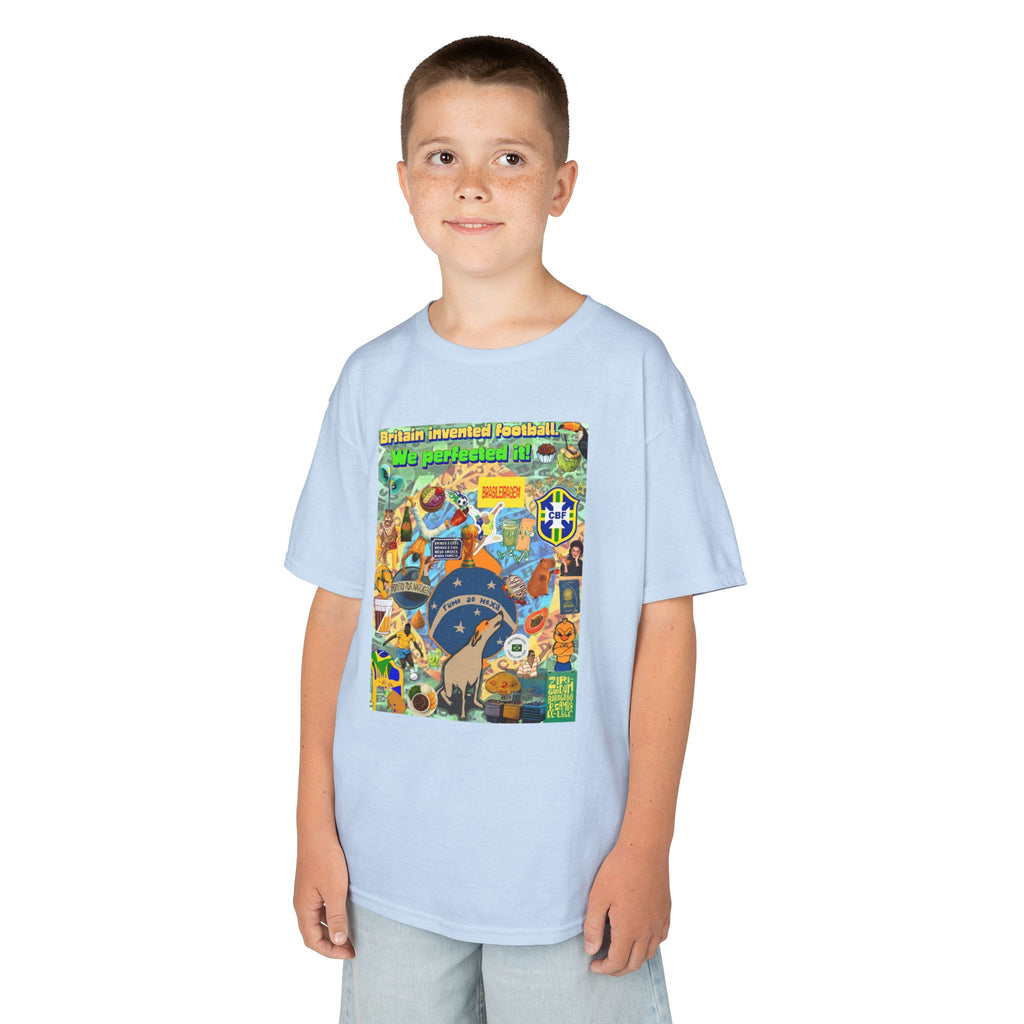 Unisex Kids 100% Algodão | Brasil x Britain - O jogo nasceu lá, mas o Brasil o elevou a outro patamar!