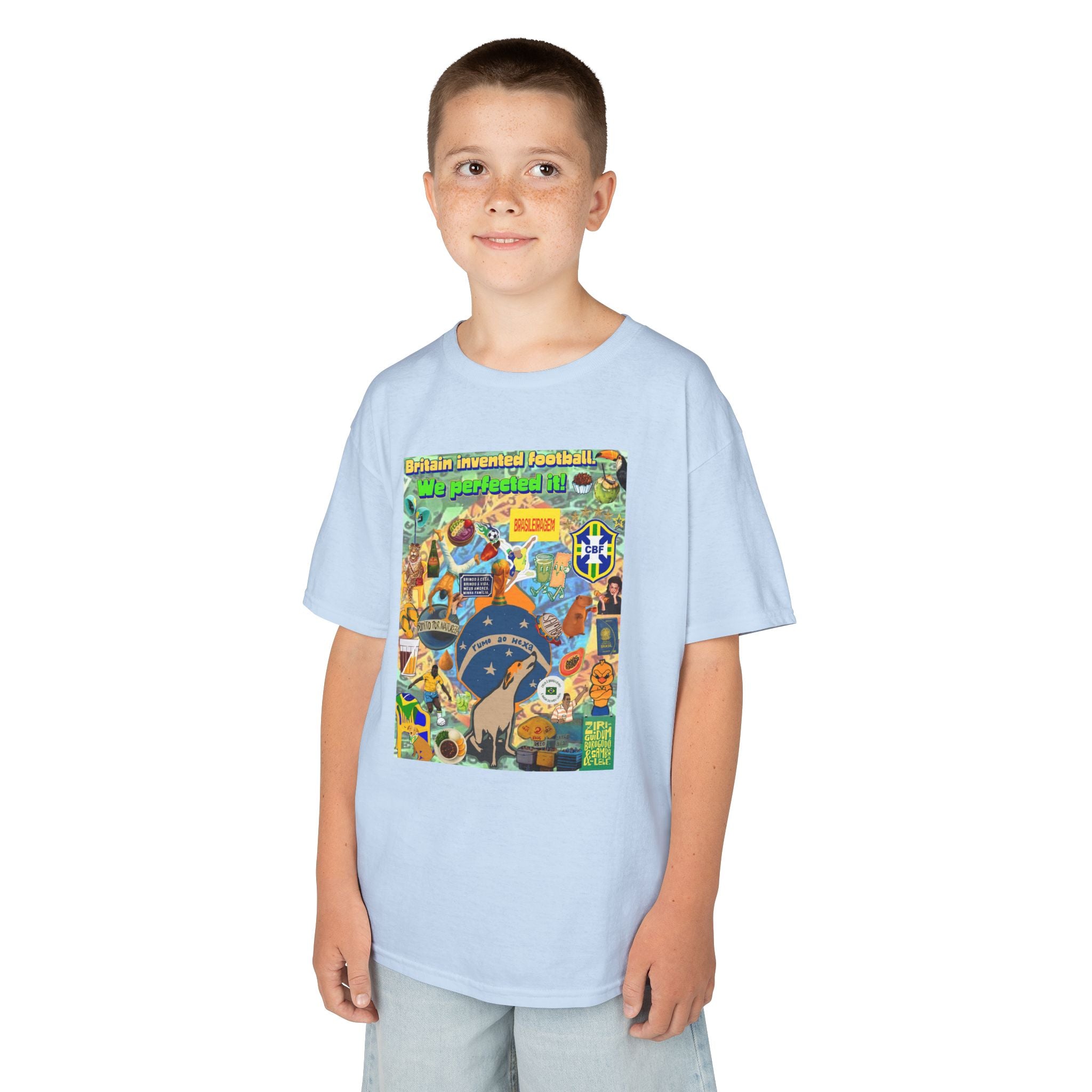 Unisex Kids 100% Algodão | Brasil x Britain - O jogo nasceu lá, mas o Brasil o elevou a outro patamar!