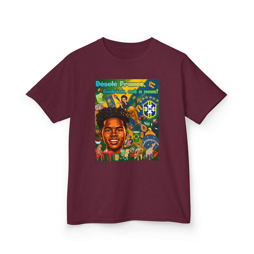 Unisex Kids 100% Algodão | Brasil x França