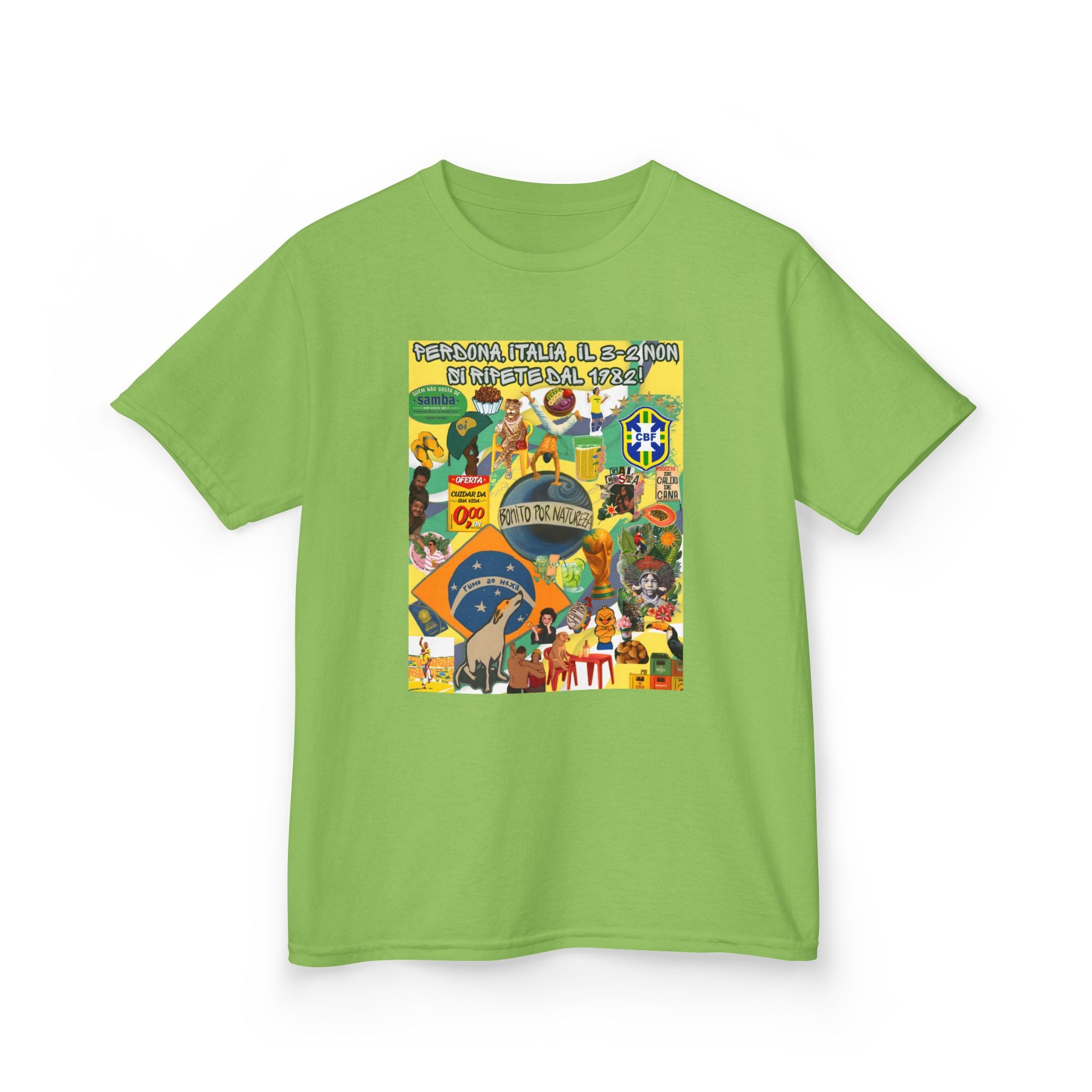Unisex Kids 100% Algodão | Brasil x Itália