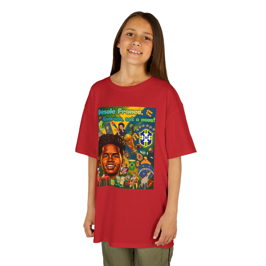 Unisex Kids 100% Algodão | Brasil x França