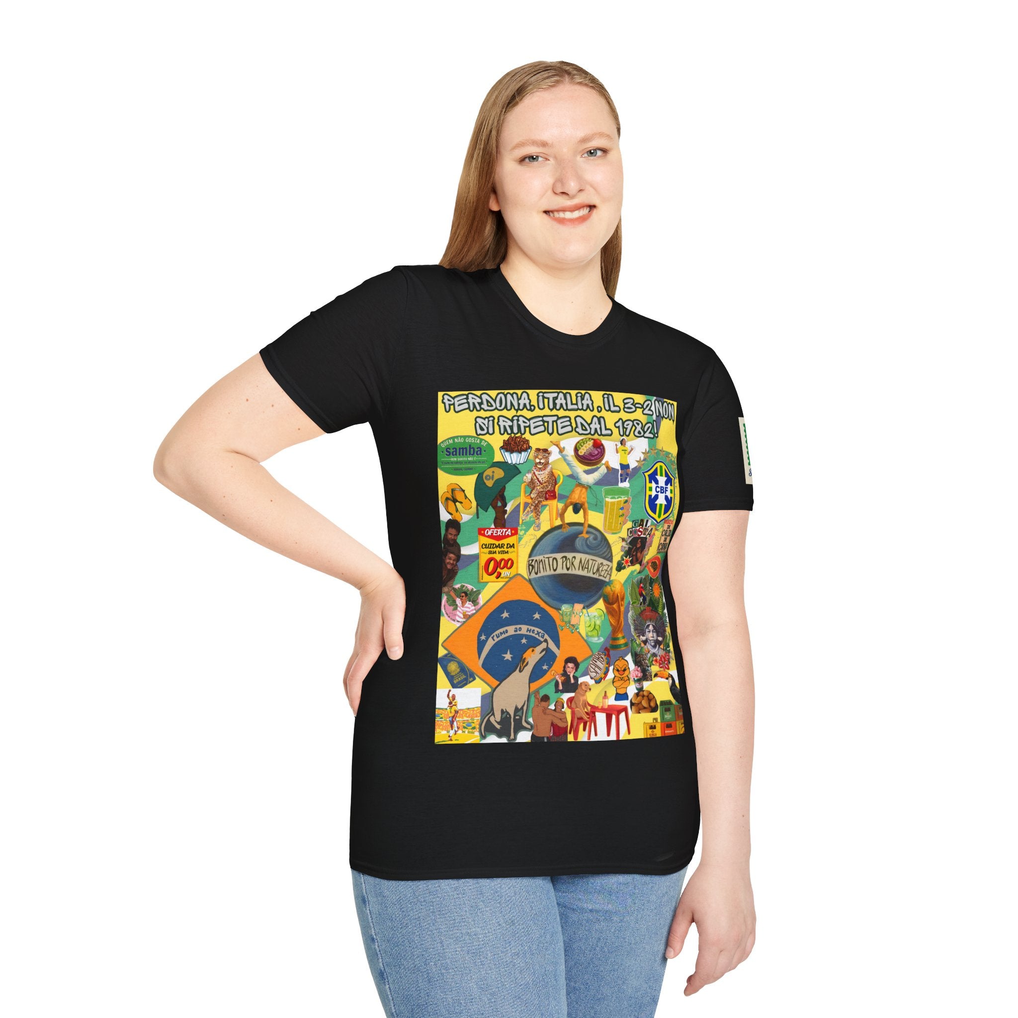 Unisex Graphic T-Shirt | Brasil x Itália