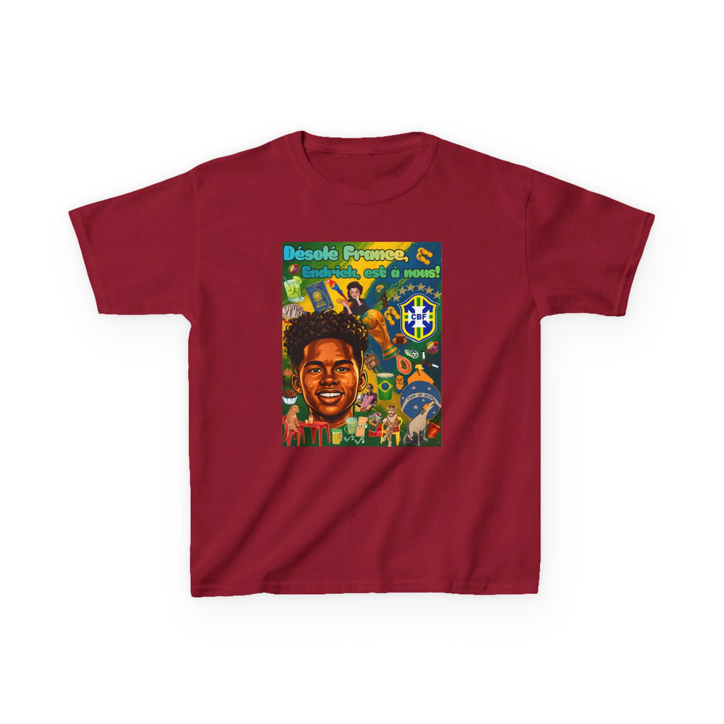 Unisex Kids 100% Algodão | Brasil x França