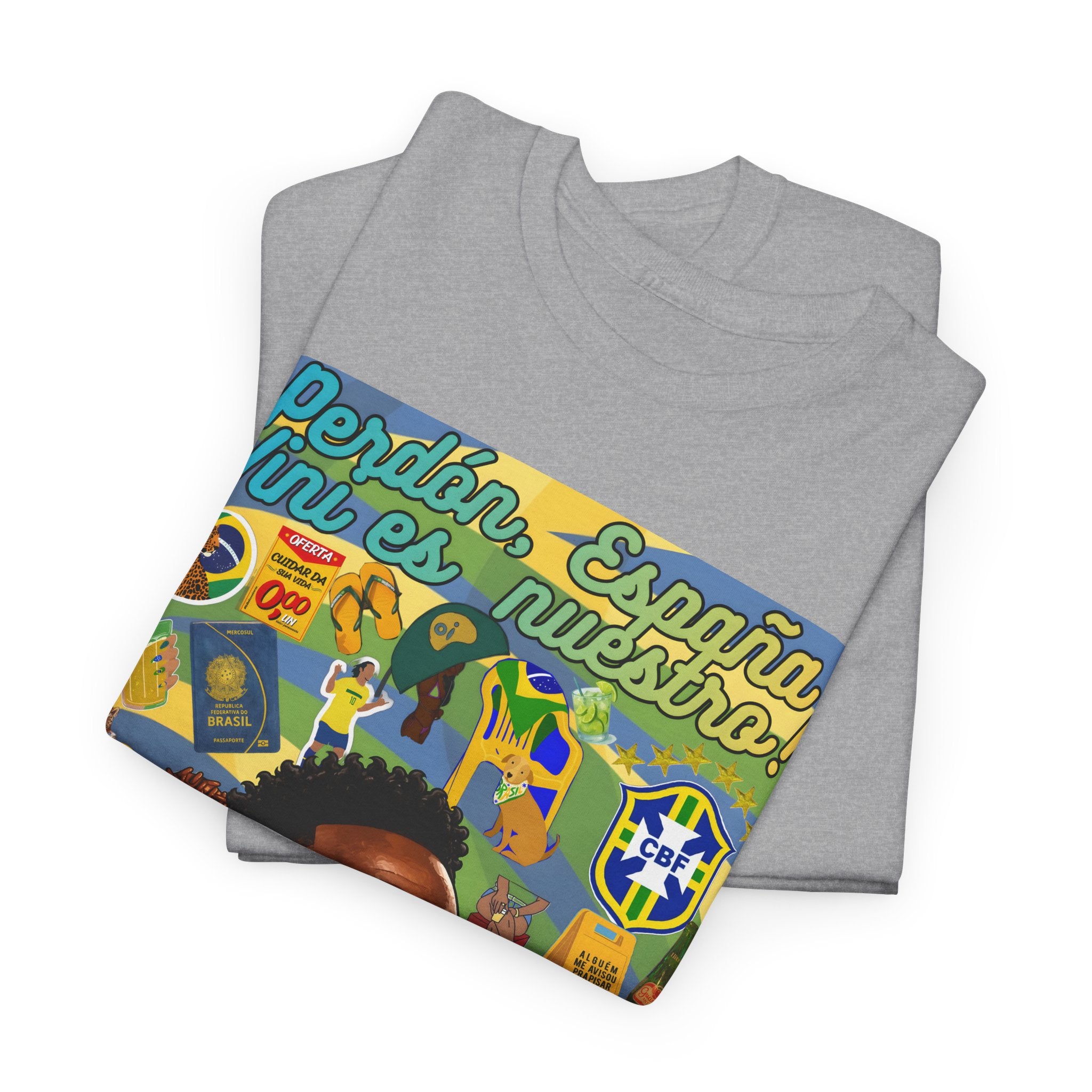Unisex 100% Algodão OEKO-TEX®  | Brasil x Espanha