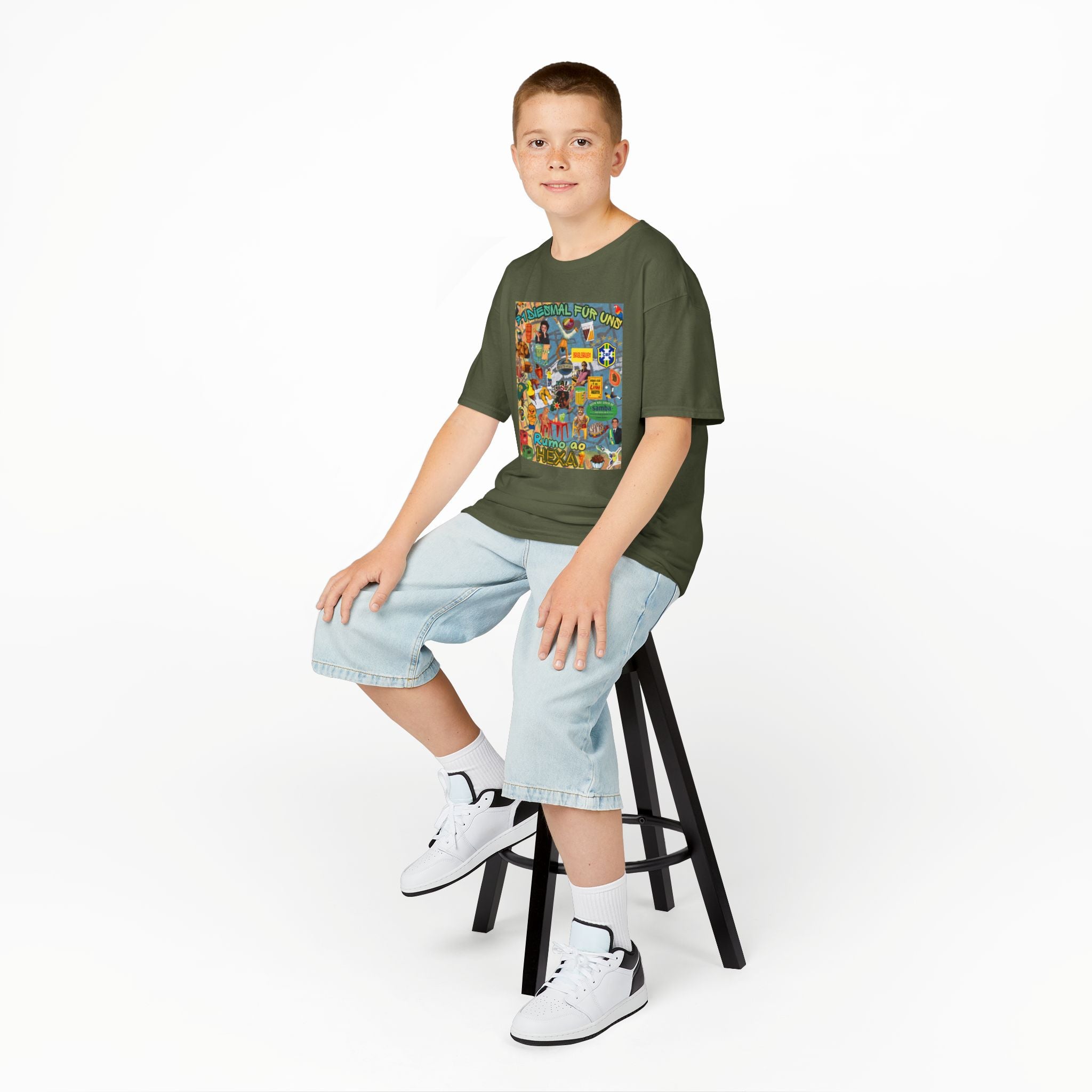 Unisex Kids 100% Algodão | Brasil x Alemanha