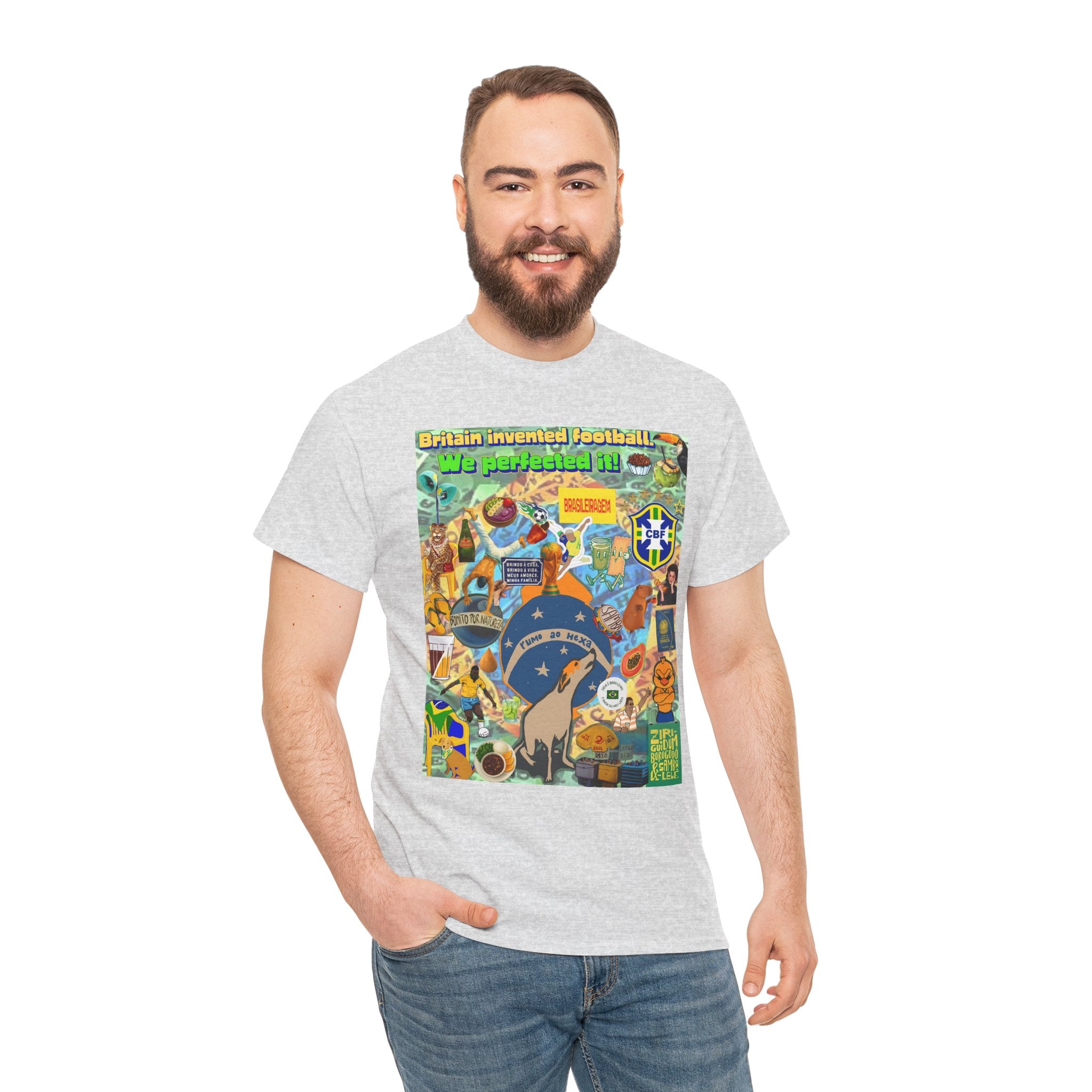 Unisex 100% Algodão OEKO-TEX®  | Brasil x Britain - O jogo nasceu lá, mas o Brasil o elevou a outro patamar!