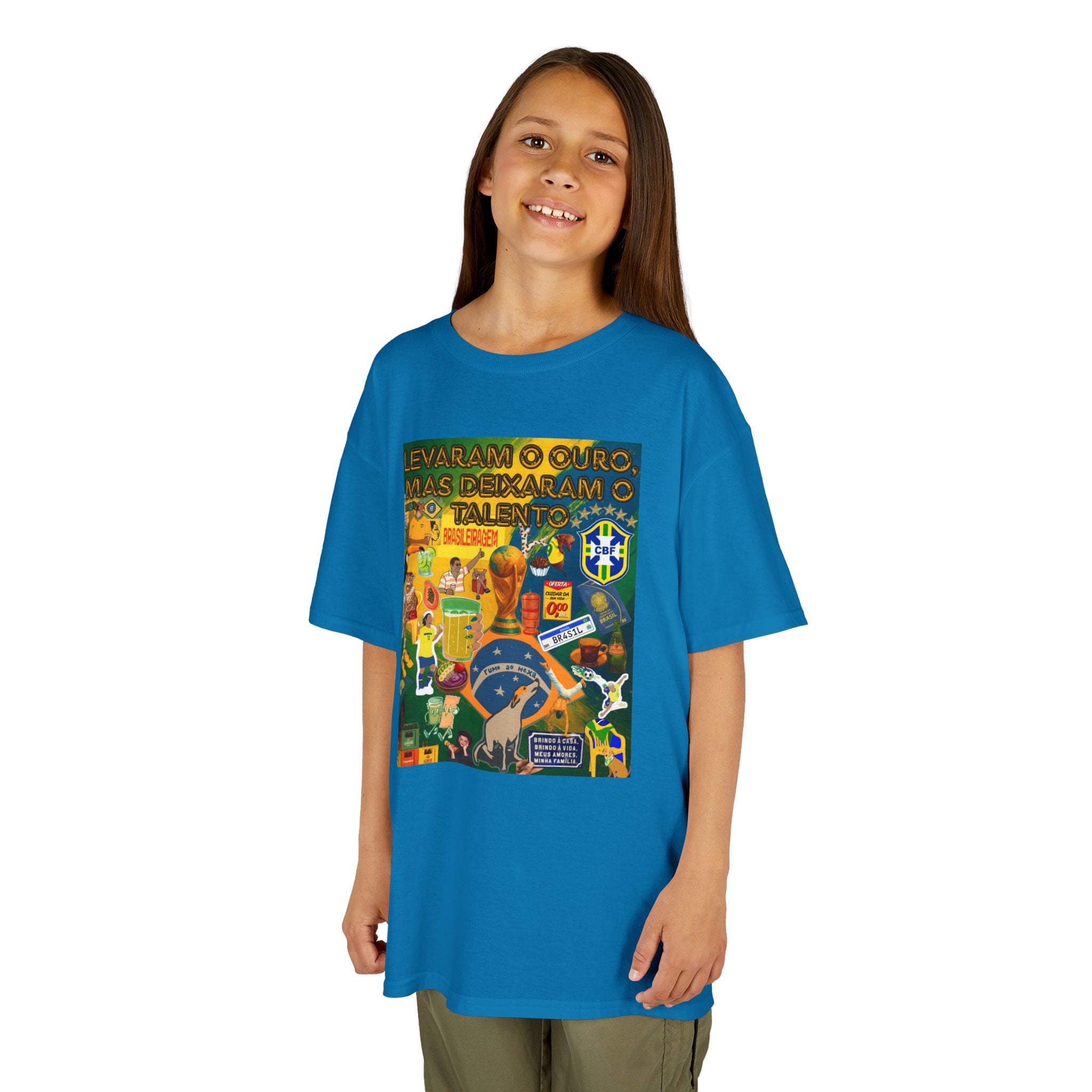 Unisex Kids 100% Algodão | Brasil x Portugal
